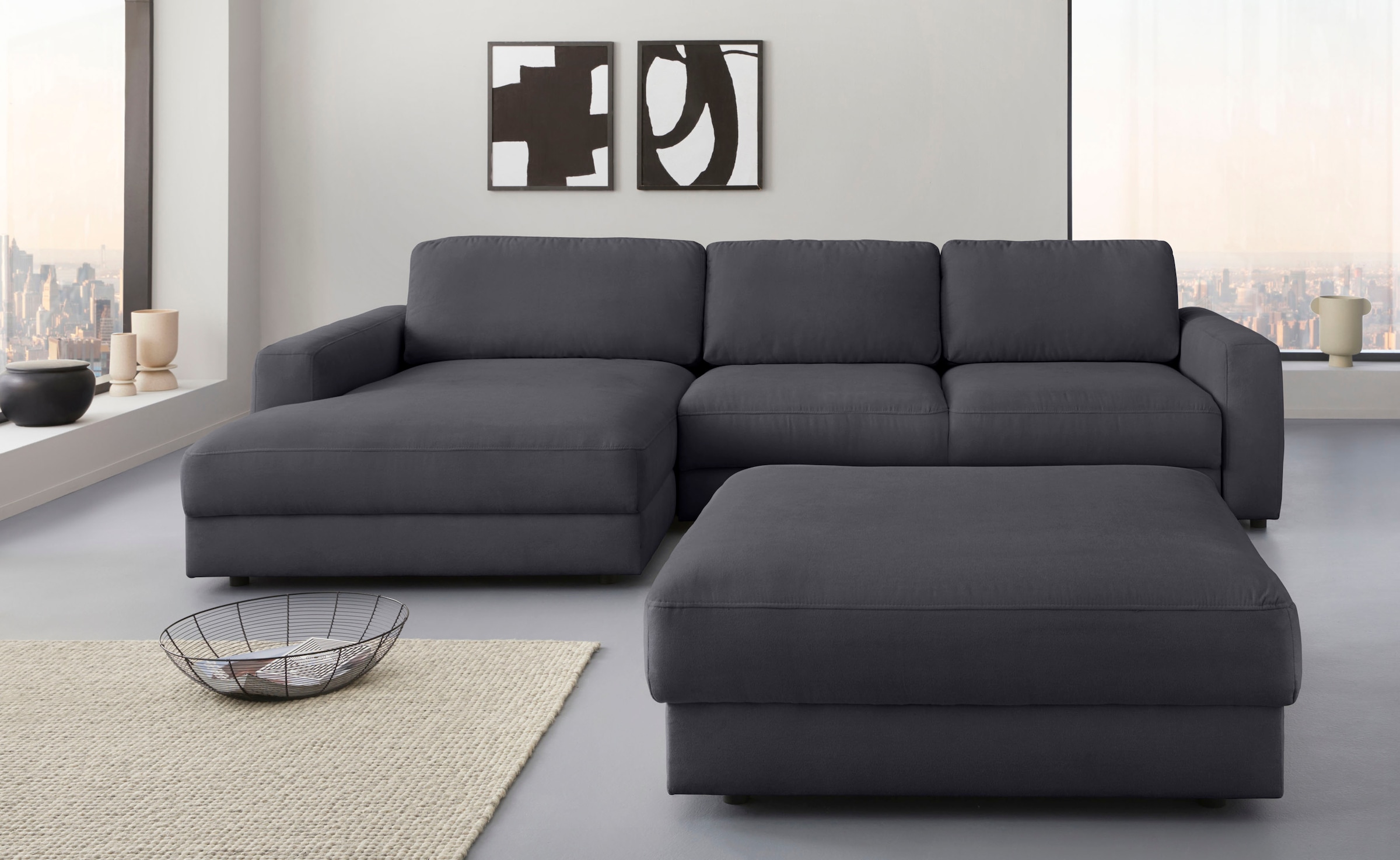 Places of Style Ecksofa "Bloomfield, L-Form", wahlweise mit Bettfunktion un günstig online kaufen