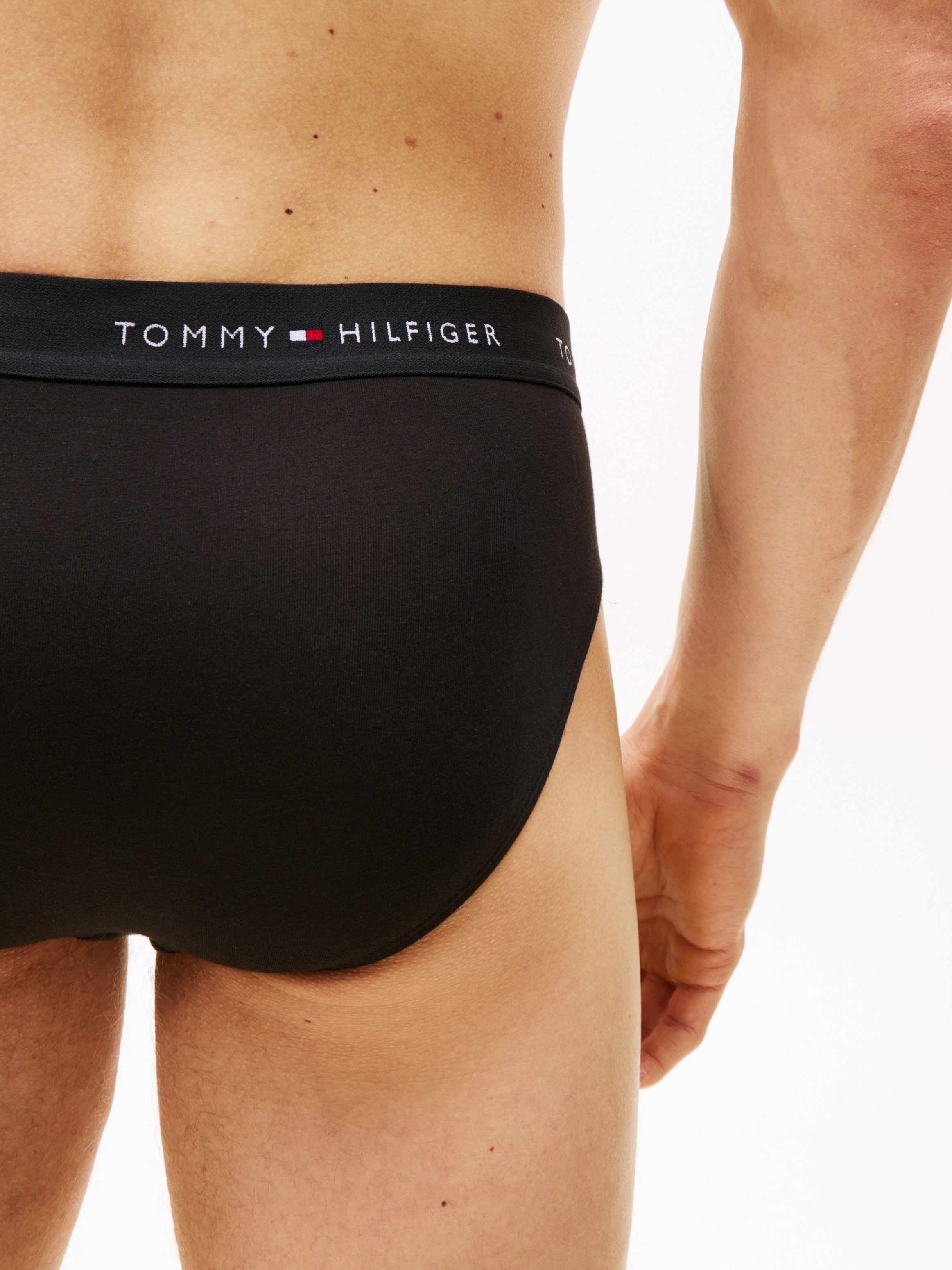 Tommy Hilfiger Underwear Slip »3P BRIEF DTM«, (Packung, 3 St., 3er), mit Logo-Elastikbund