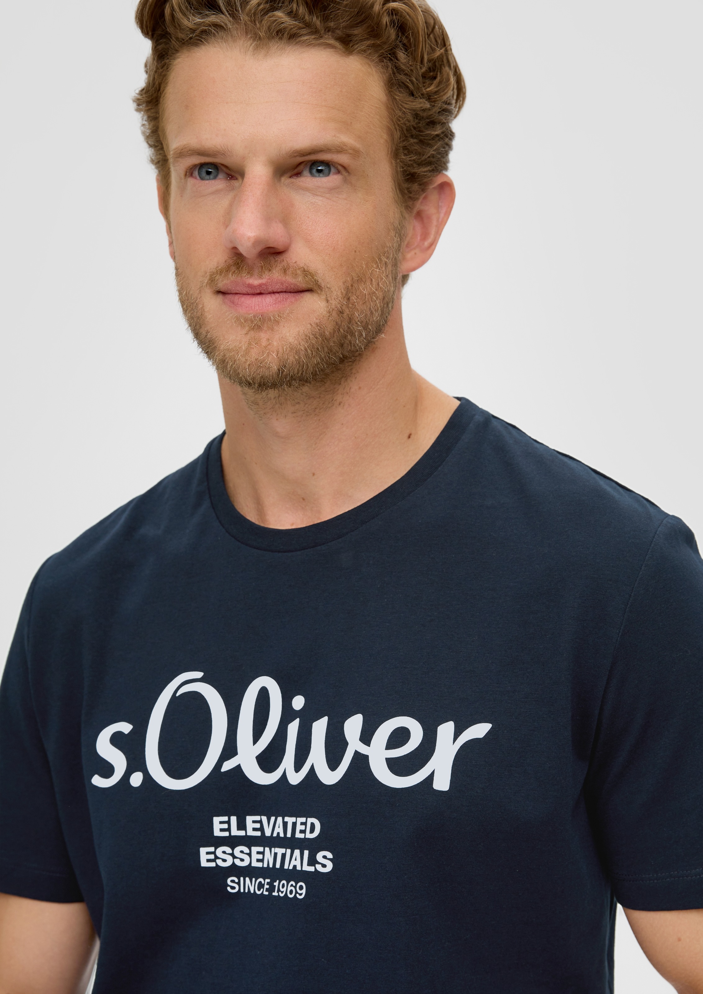 s.Oliver T-Shirt, aus atmungsaktiver Baumwolle