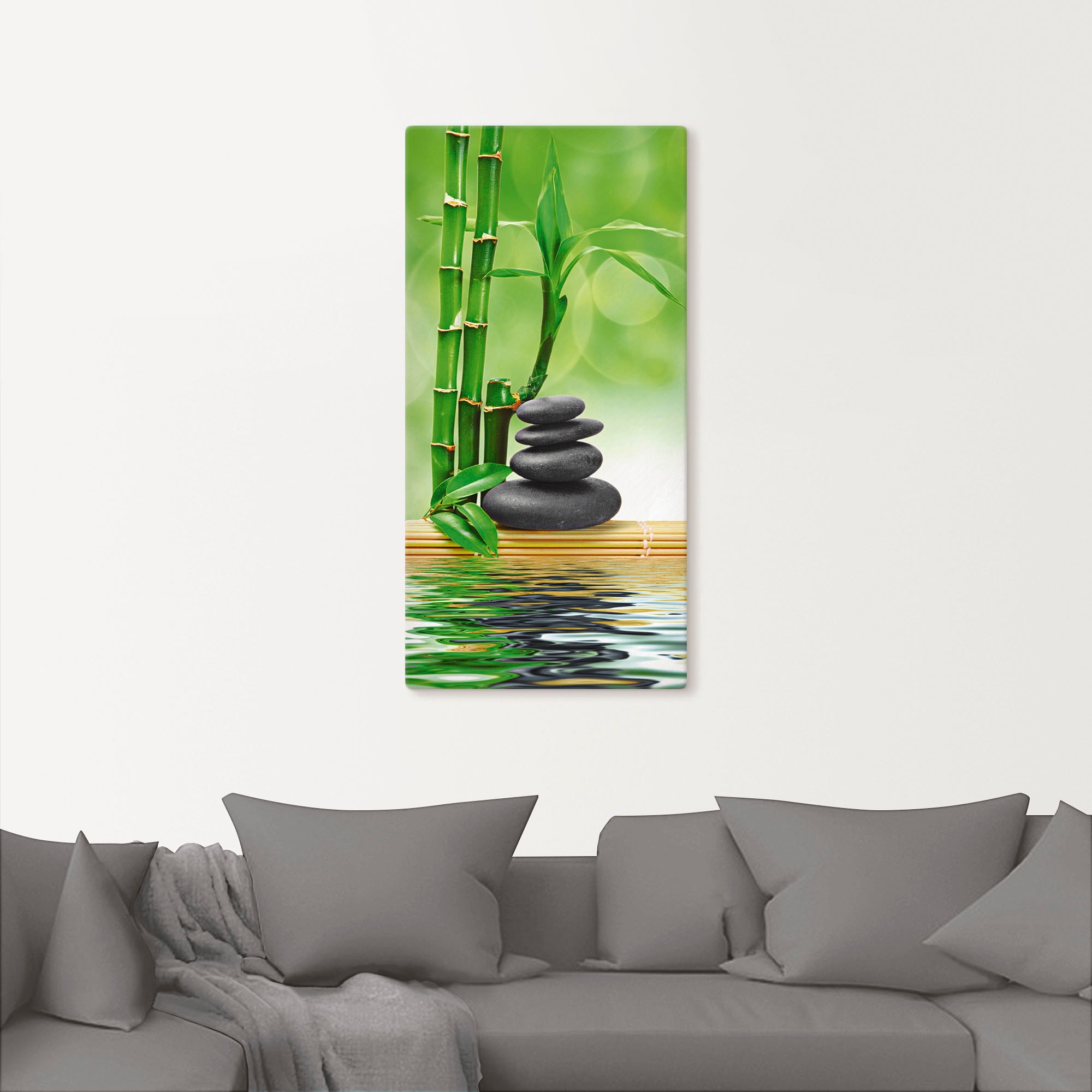Artland Wandbild »Spa Konzept Zen Basaltsteine«, Zen, (1 St.), als Leinwandbild, Poster, Wandaufkleber in verschied. Größen