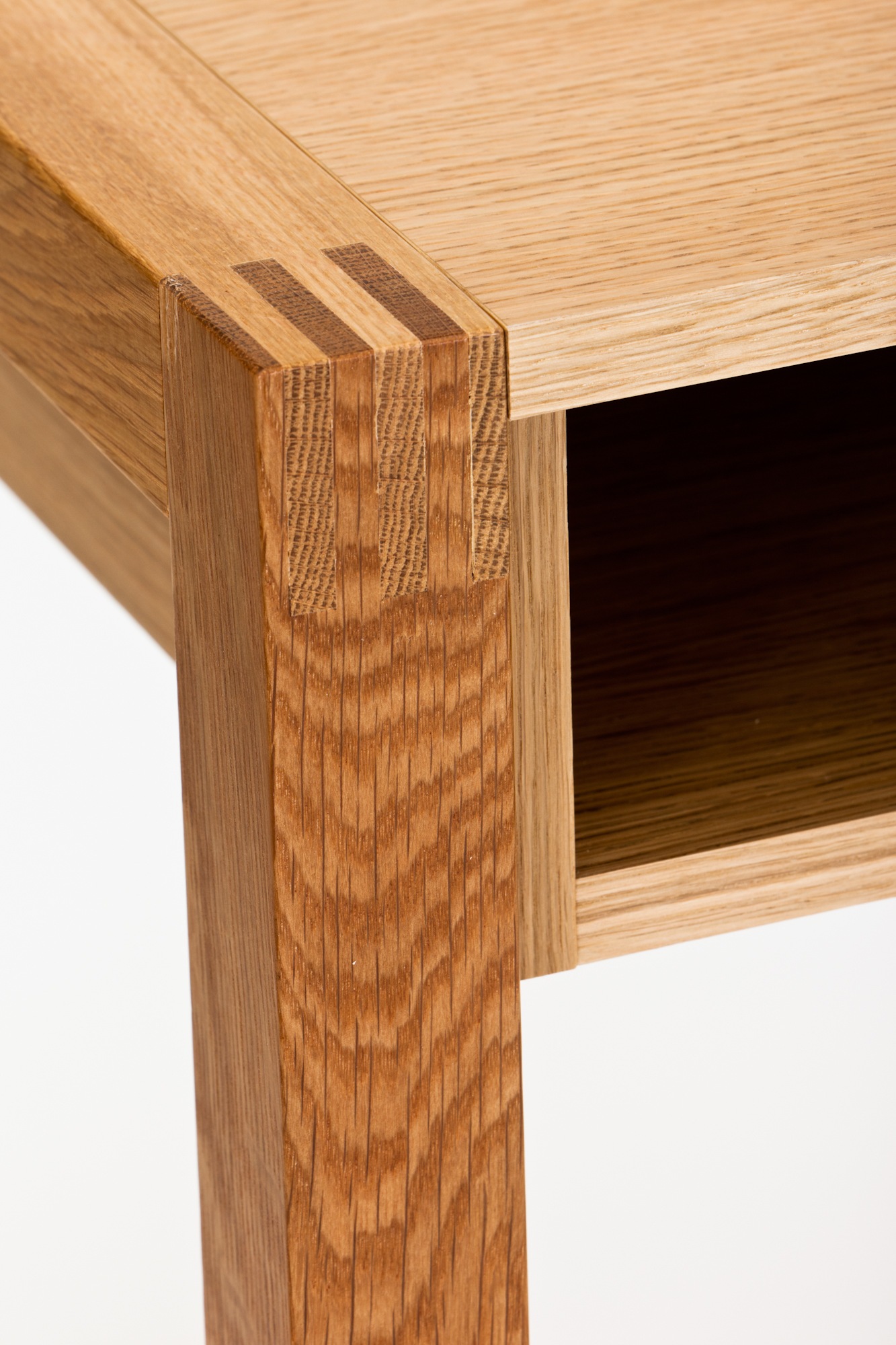 Woodman Schreibtisch »New«, mit offenem Regal und Schublade, Holzfurnier aus Eiche