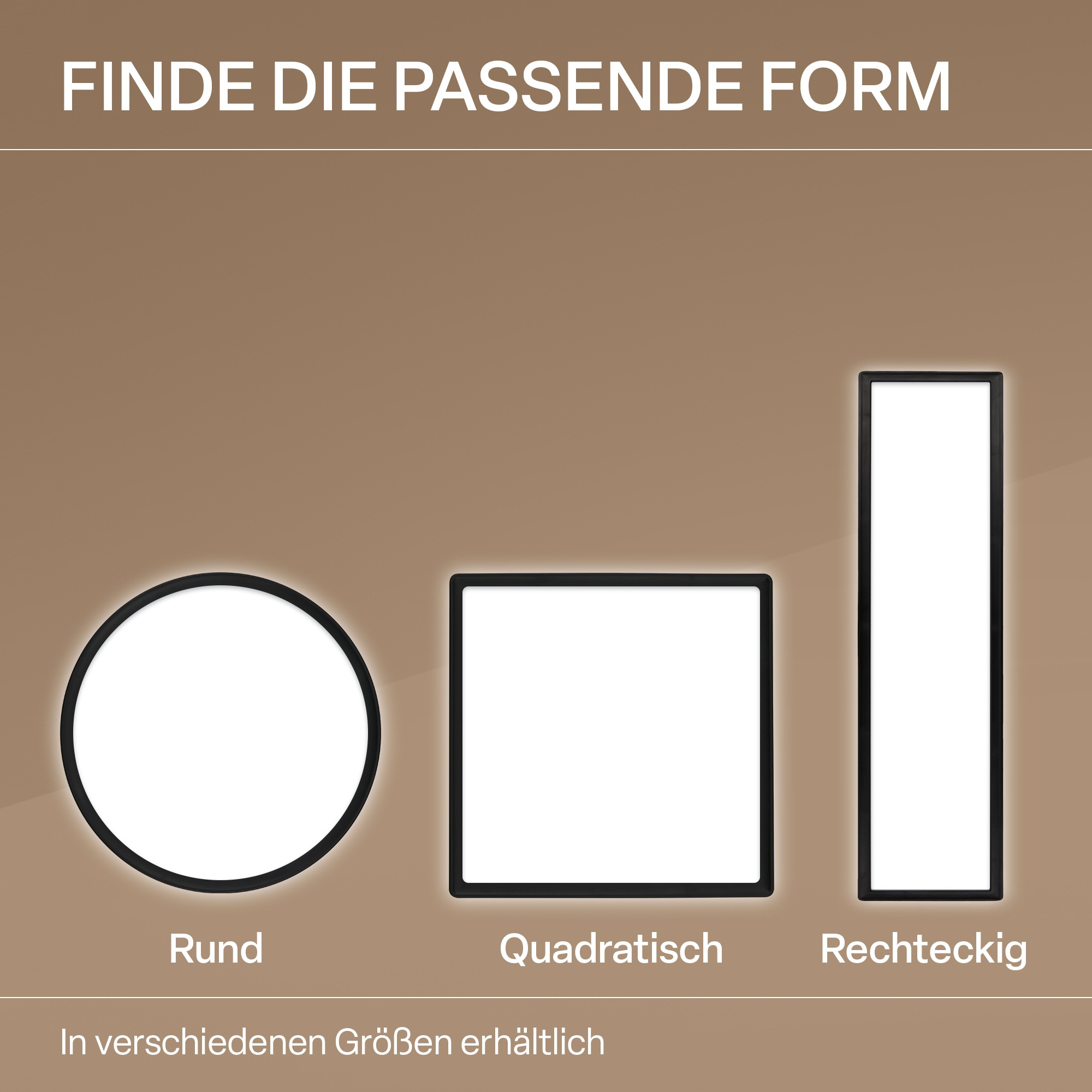 B.K.Licht LED Panel »SHALLOW« LED-Board 1 Stk. Neutralweiß 24x24x3 cm, Badlampe, Badezimmer, Küche, Wohnzimmer