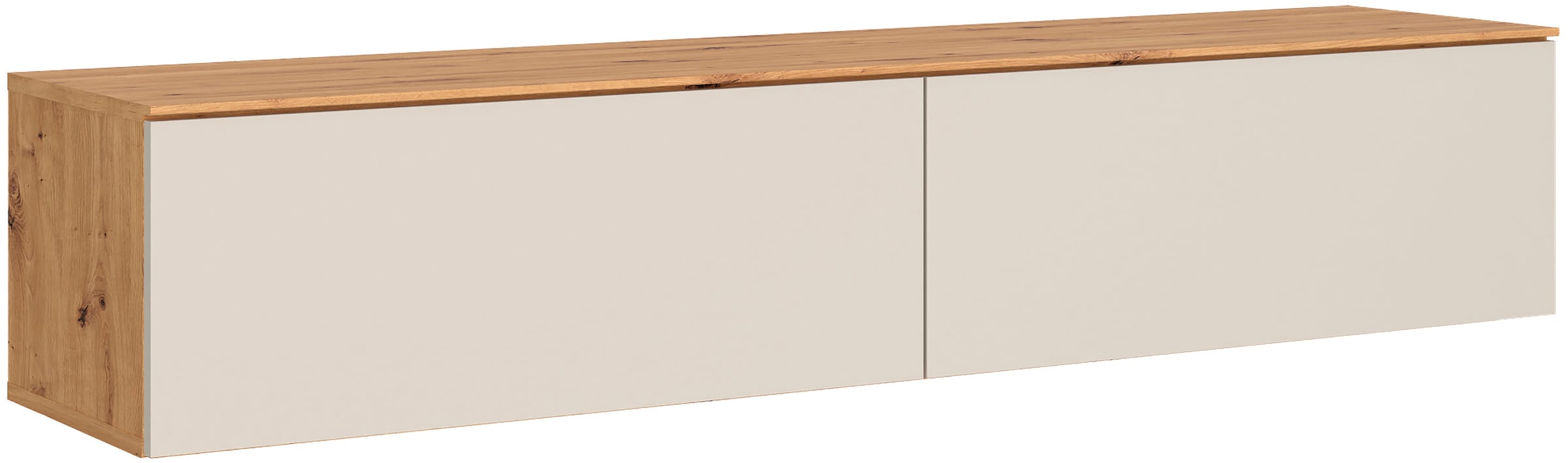 OTTO home Lowboard »2 Klappen und viel Stauraum« hängend oder stehend, grifflos, modern, Breite 160cm