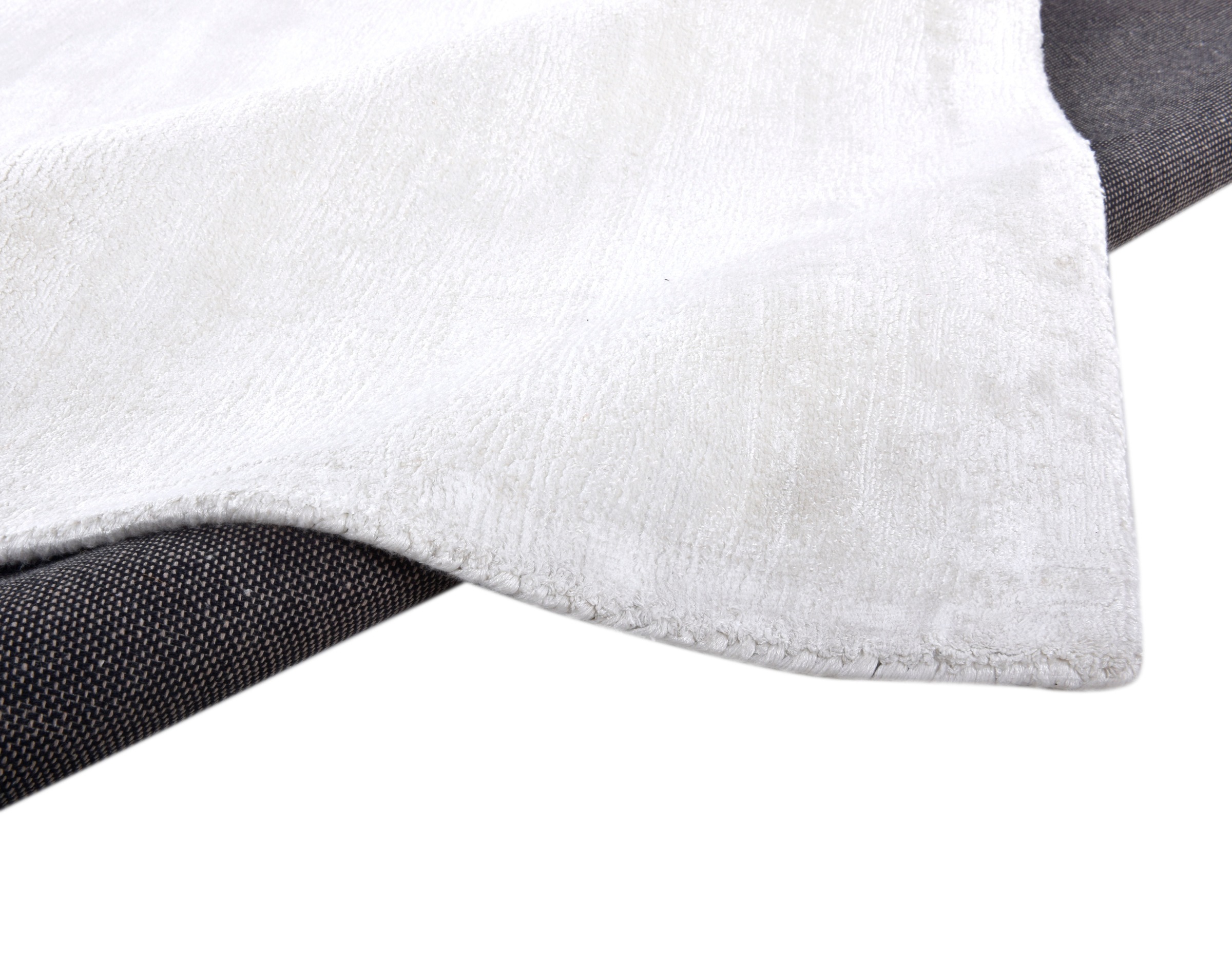TOM TAILOR HOME Teppich »Shine uni«, rechteckig, 8 mm Höhe, Handweb Teppich, 100% Viskose, handgewebt, mit elegantem Schimmer