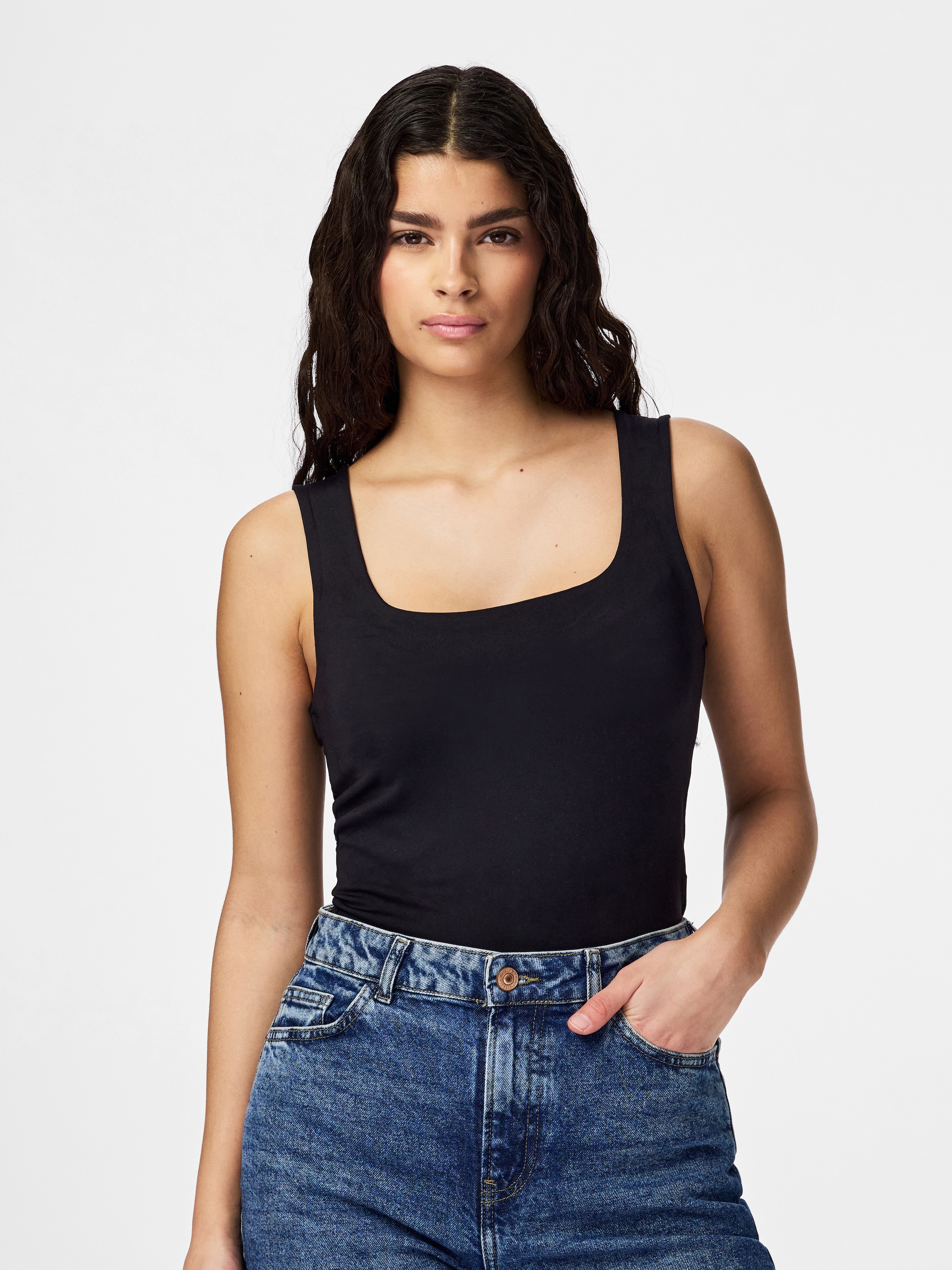 pieces Tanktop »PCLULA SL REVERSIBLE TANKTOP JRS NOOS« Materialmix
