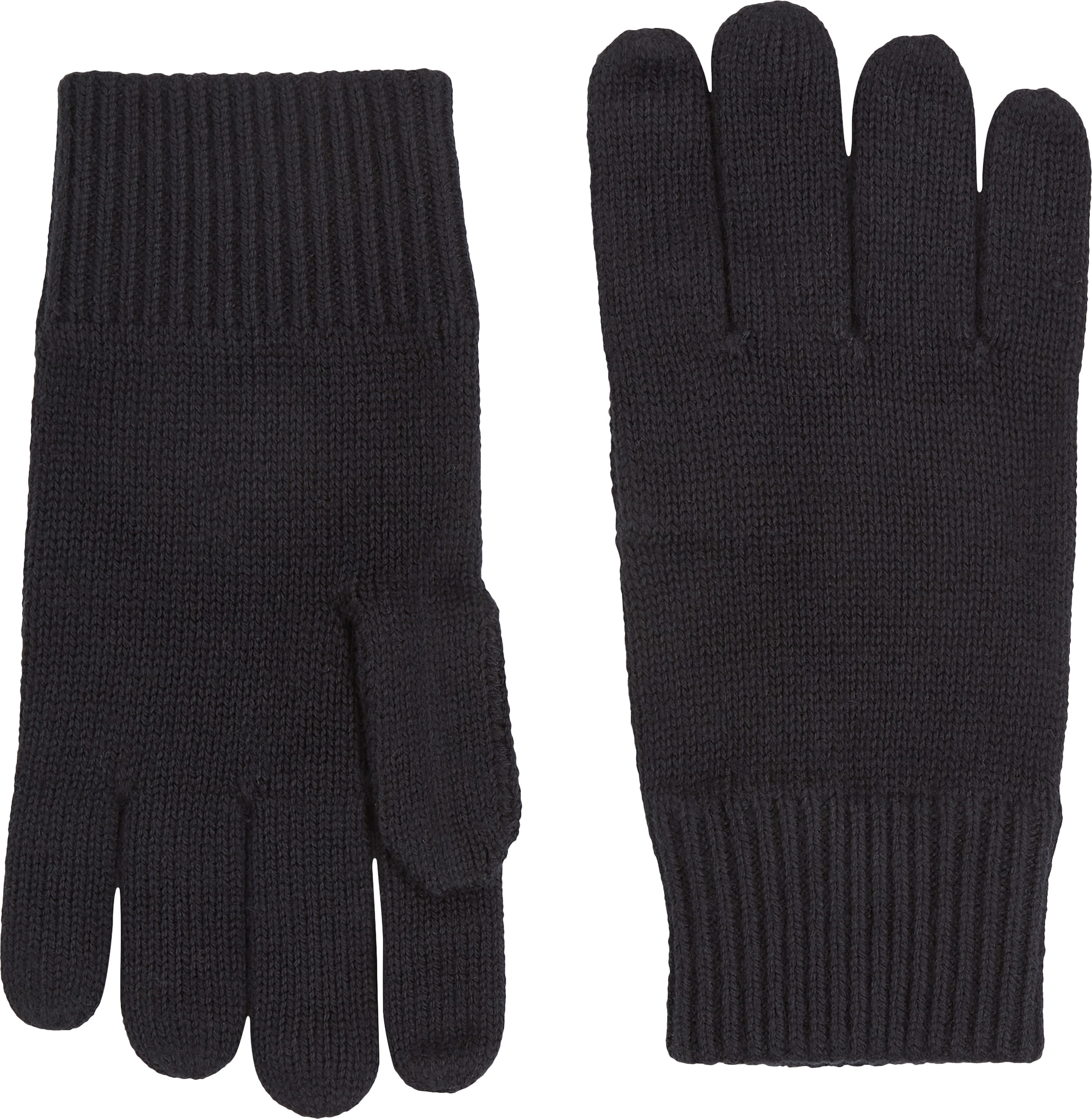 Tommy Hilfiger Strickhandschuhe »ESSENTIALS FLAG GLOVES« mit Logostickerei