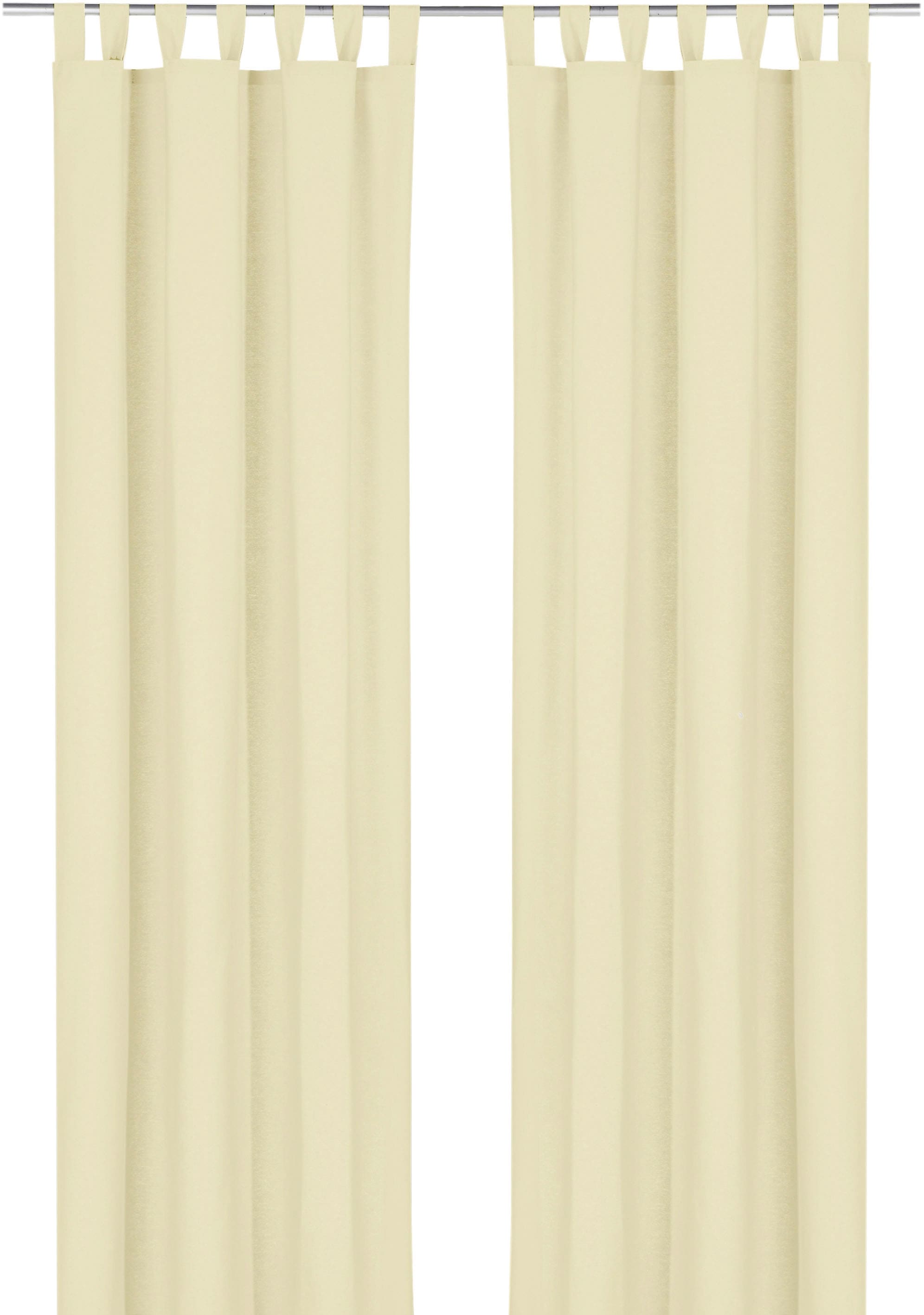 unifarben matte Vorhang Baumwolle, »Sento«, Struktur, (1 Gardine, St.), online Weckbrodt kaufen Schlaufenschal, blickdicht,