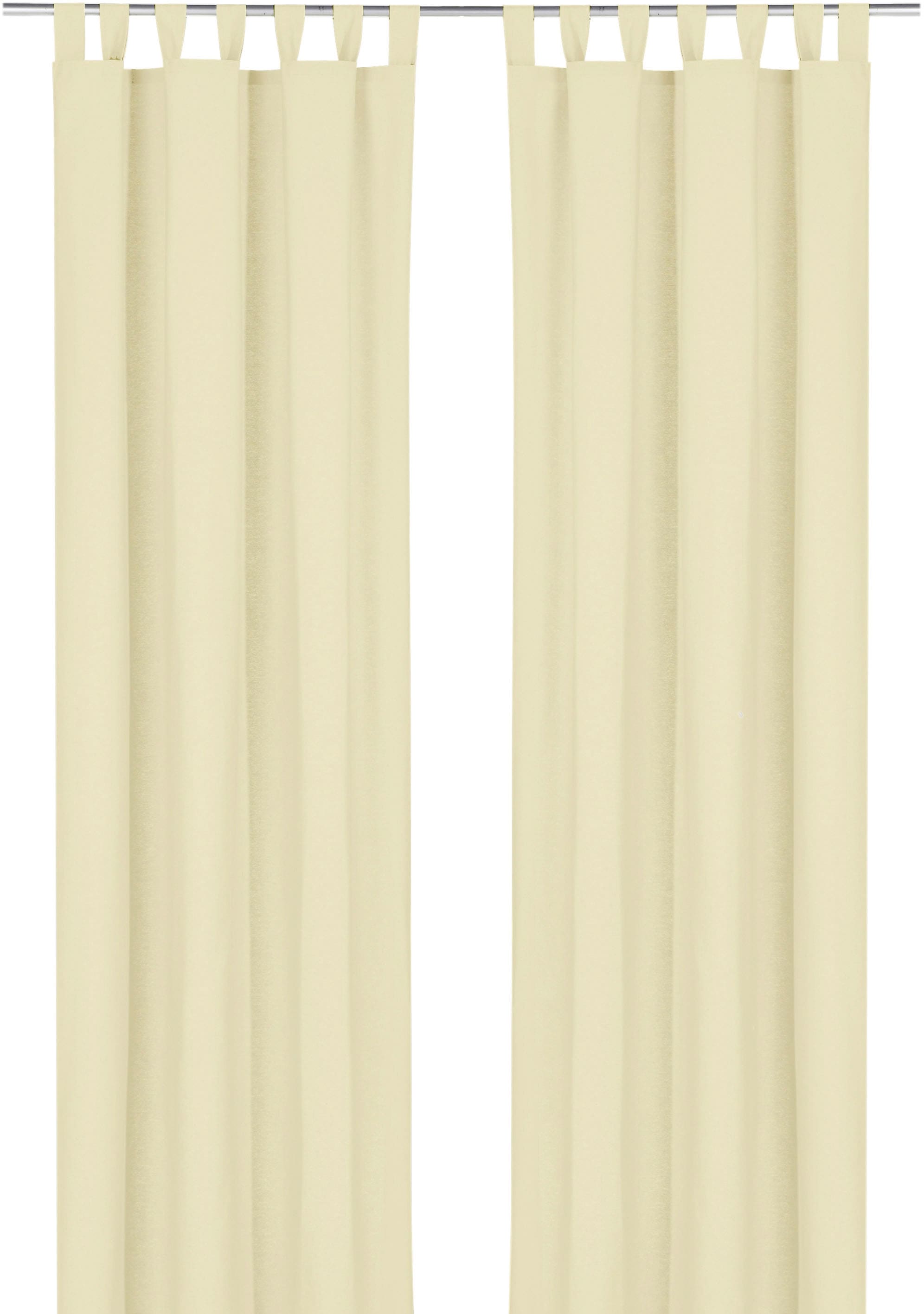 Weckbrodt Vorhang »Sento«, (1 St.), Baumwolle, blickdicht, matte Struktur, unifarben, Gardine, Store