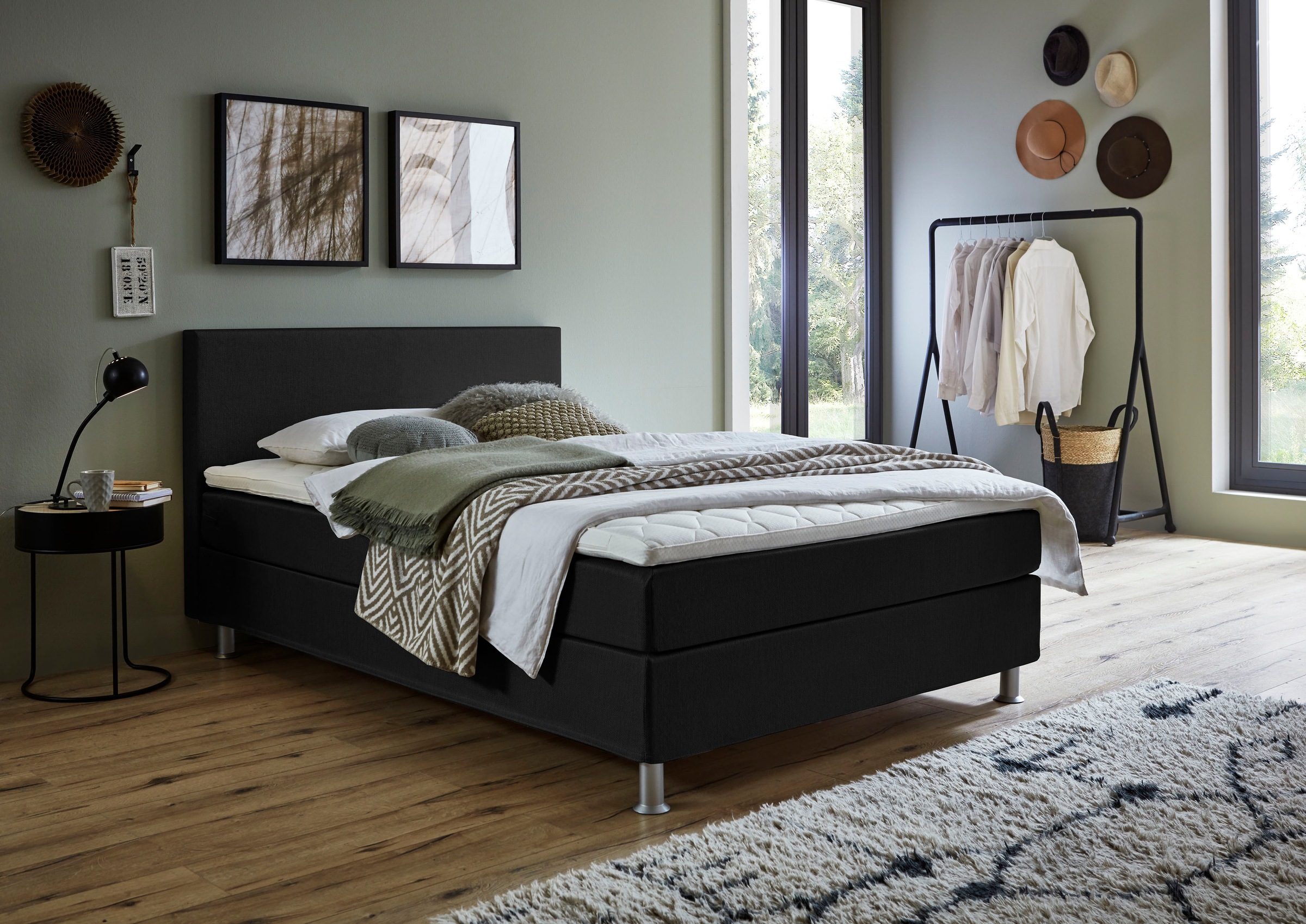 ATLANTIC home collection Boxbett "Edison", inkl. Bonnellfederkern-Matratze günstig online kaufen