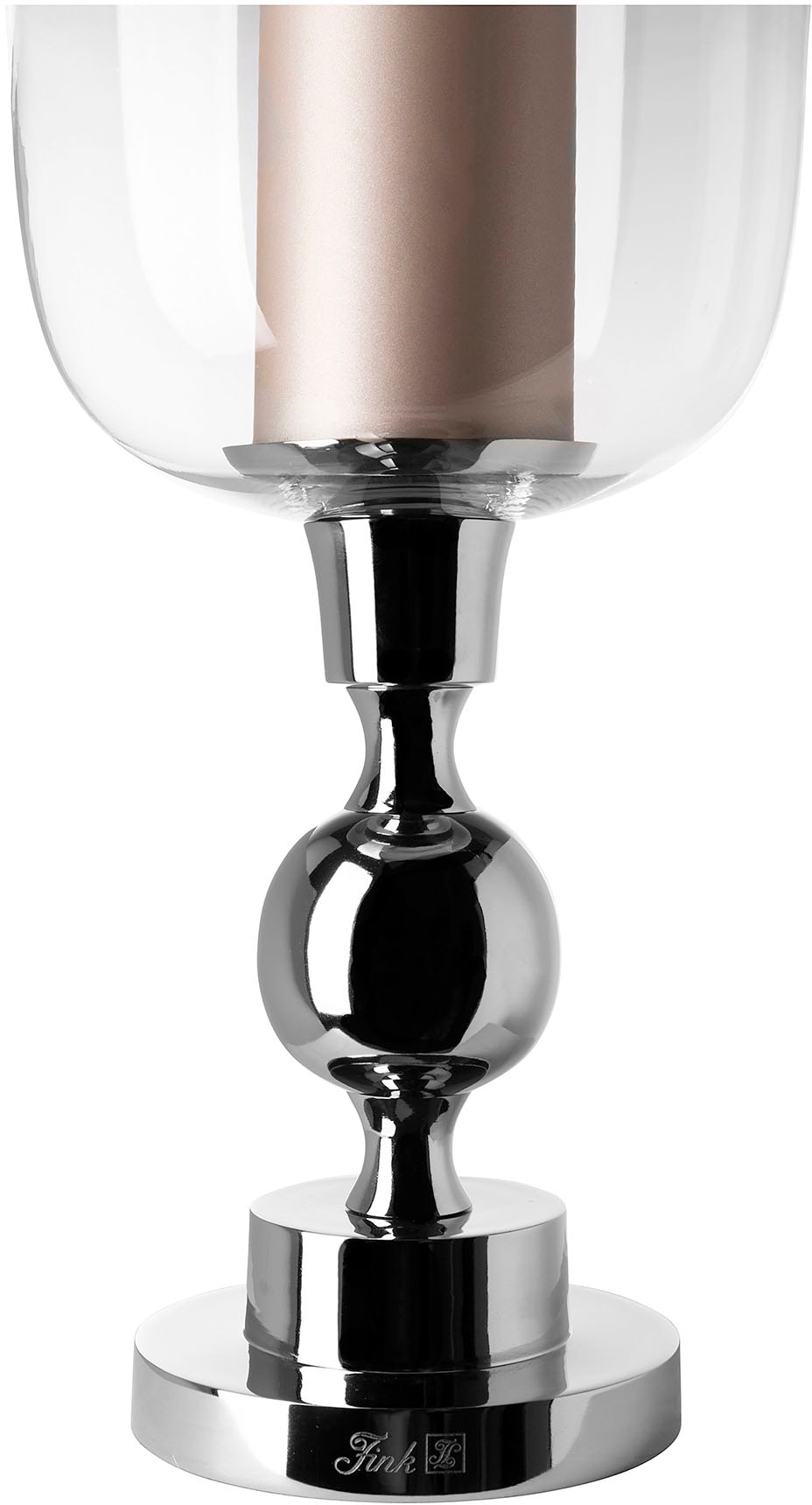 Fink Windlicht »SAMANTA«, (1 St.), Kerzenhalter aus Aluminium und Glas