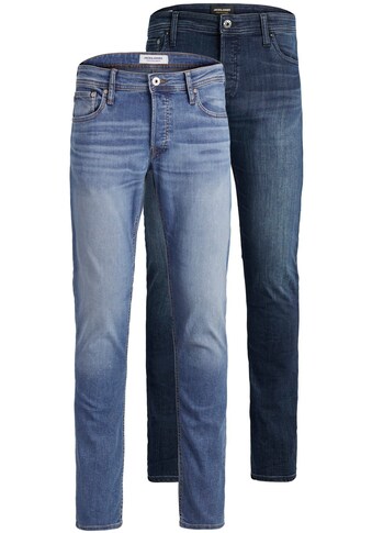 Jack & Jones Slim-fit-Jeans »GLENN ORIGINAL«, (Packung, 2 tlg., 2er-Pack), 2er Packung kaufen