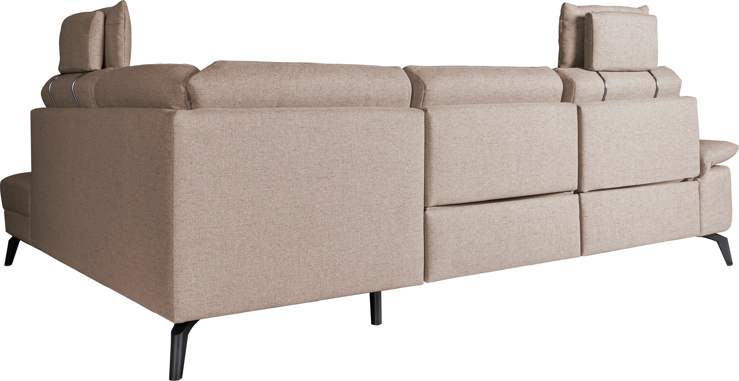 alina Ecksofa, inkl. Kopfstützen, wahlweise mit Relaxfunktion, Breite: 267 cm