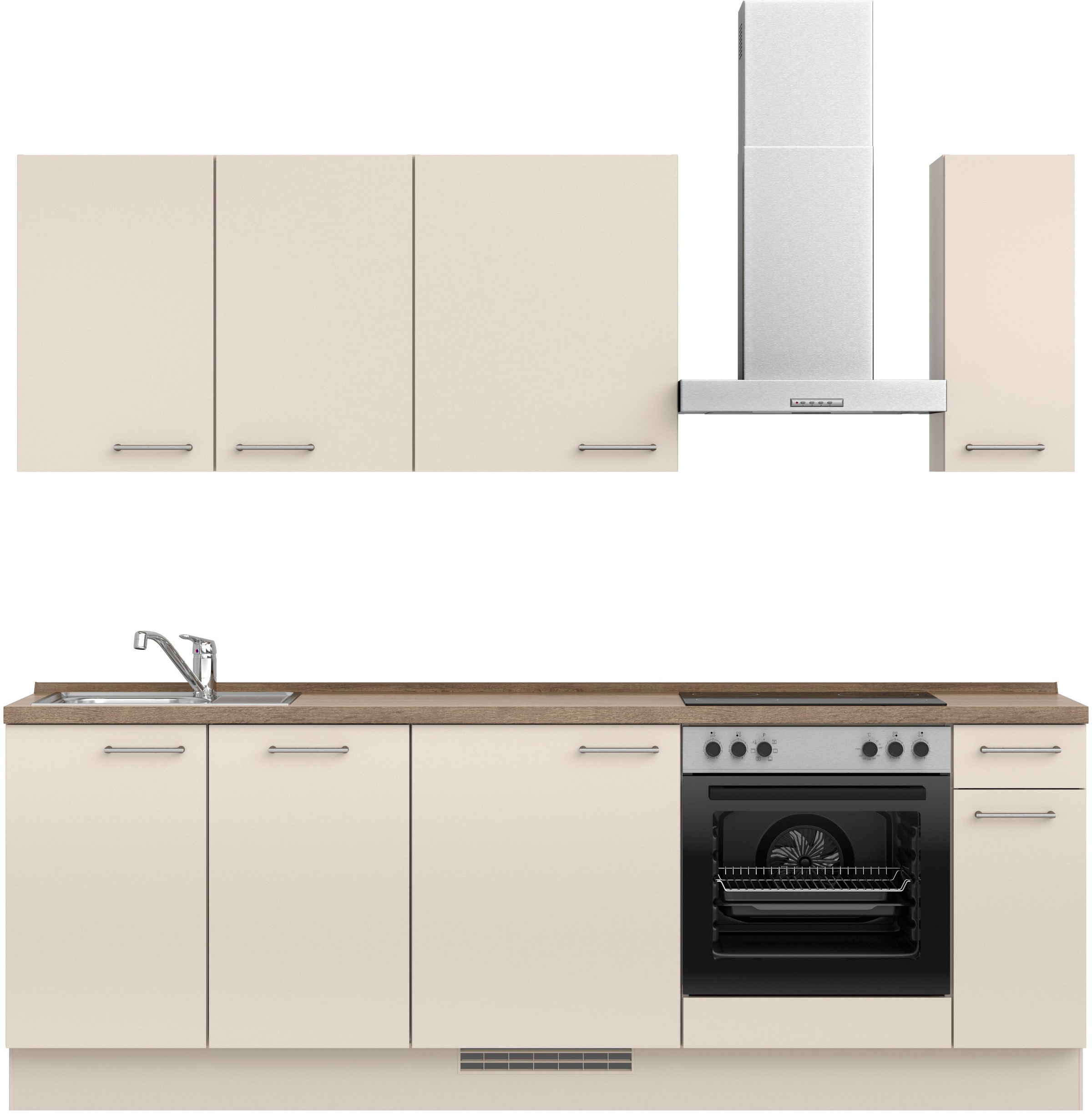 nobilia® Küchenzeile »"Laser I", Ausrichtung wählbar, Breite 240 cm« vormon günstig online kaufen