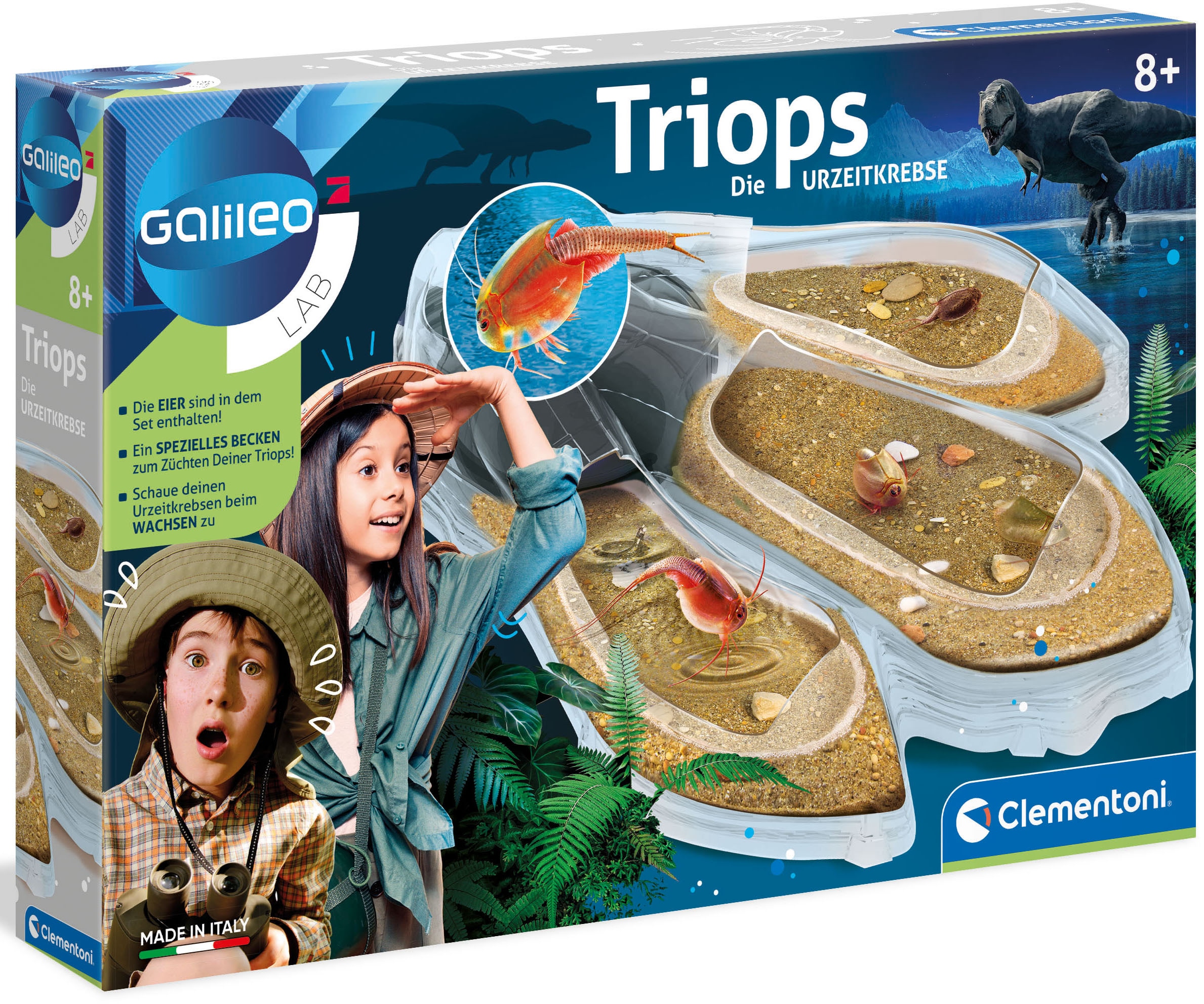 Clementoni® Experimentierkasten »Galileo, Original Triops Maxi de Luxe«, Made in Europe