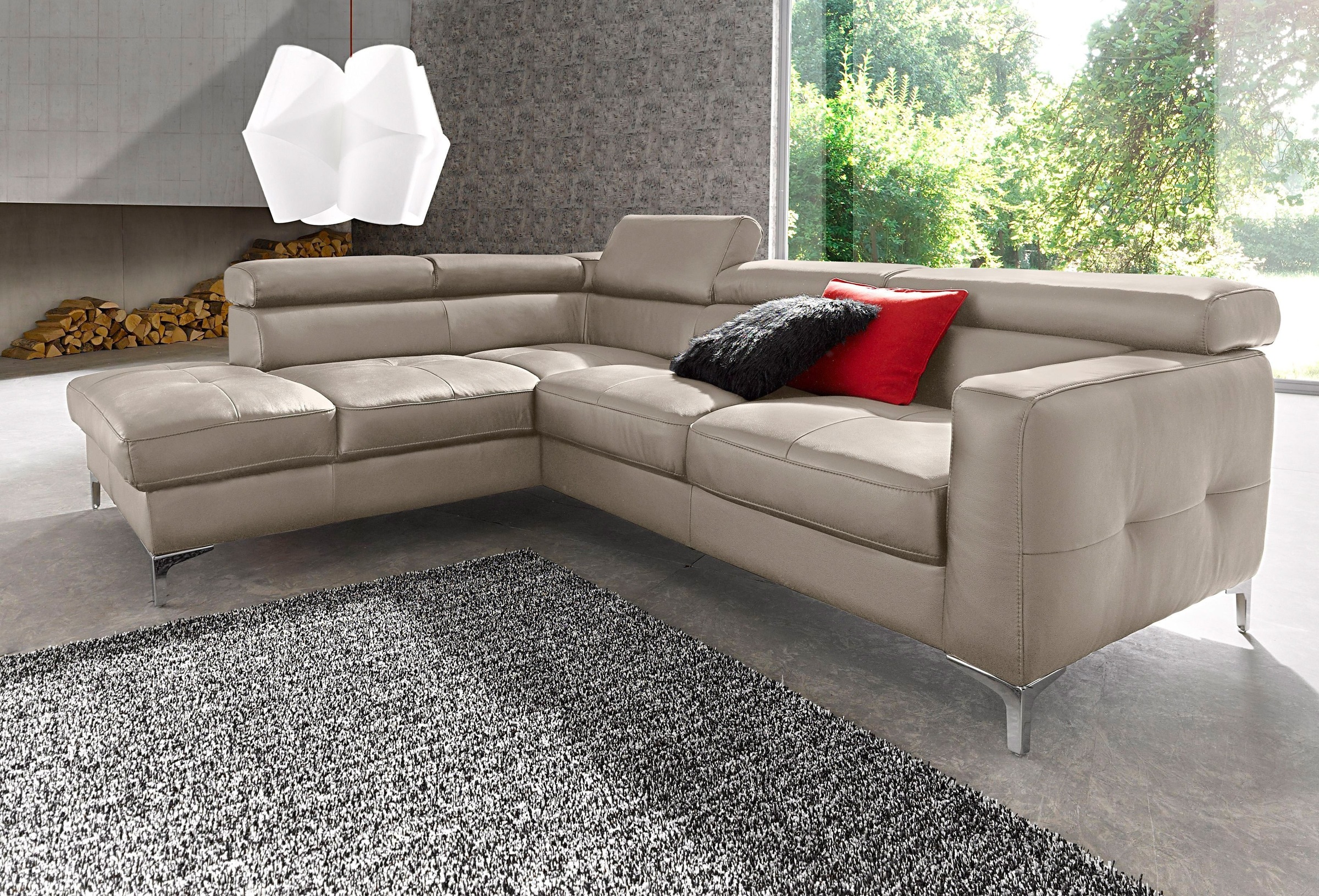 COTTA Polstergarnitur »Sammy L-Form«, (Set), Set bestehend aus: Ecksofa mit günstig online kaufen