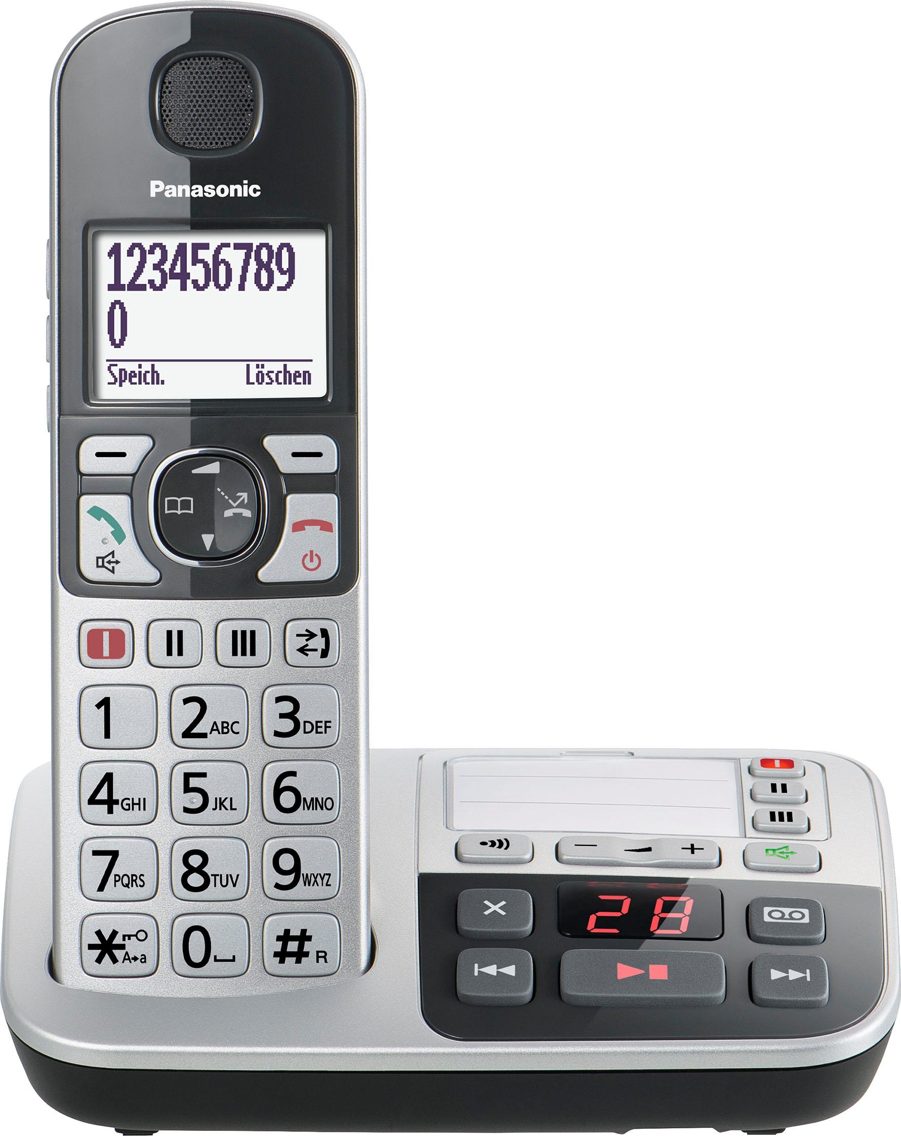 Panasonic Seniorentelefon »KX-TGE520«, (Mobilteile: 1), inkl. Anrufbeantworter