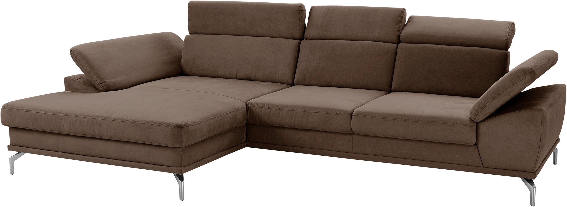 sit&more Ecksofa »Scorpio L-Form«, inklusive Sitztiefenverstellung, wahlweise mit Kopfverstellung