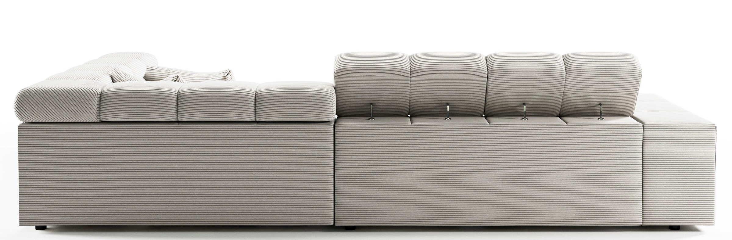 INOSIGN Ecksofa »Ancona incl. Kopfteilverstellung, OTTOs Choice, Breite 319cm, L-Form«, wahlweise motorische Sitztiefenverstellung, auch in Cord + Easy Care