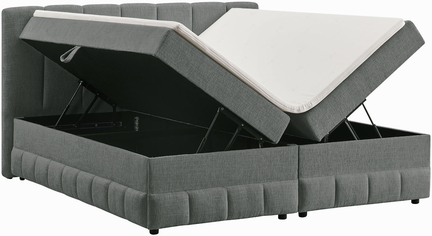 OTTO home Boxbett »Likely inkl. Bettkasten, Liegefläche 180x200 cm, in Boxspring-Optik«, inkl. Topper, erhältlich in verschiedenen Farben