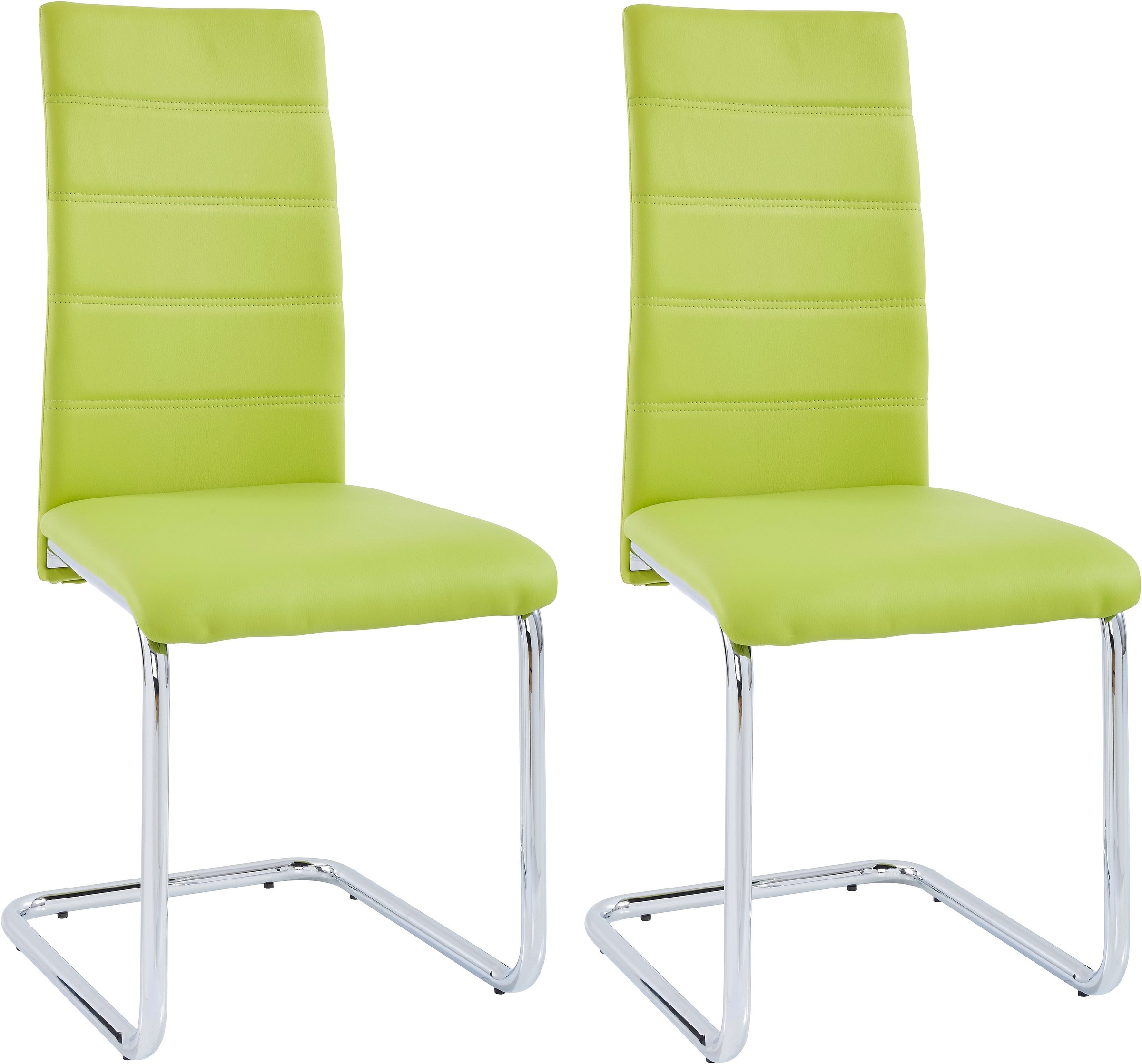 INOSIGN Freischwinger »Adora«, (Set), 4 St., Kunstleder, (2 oder 4 Stück) B günstig online kaufen
