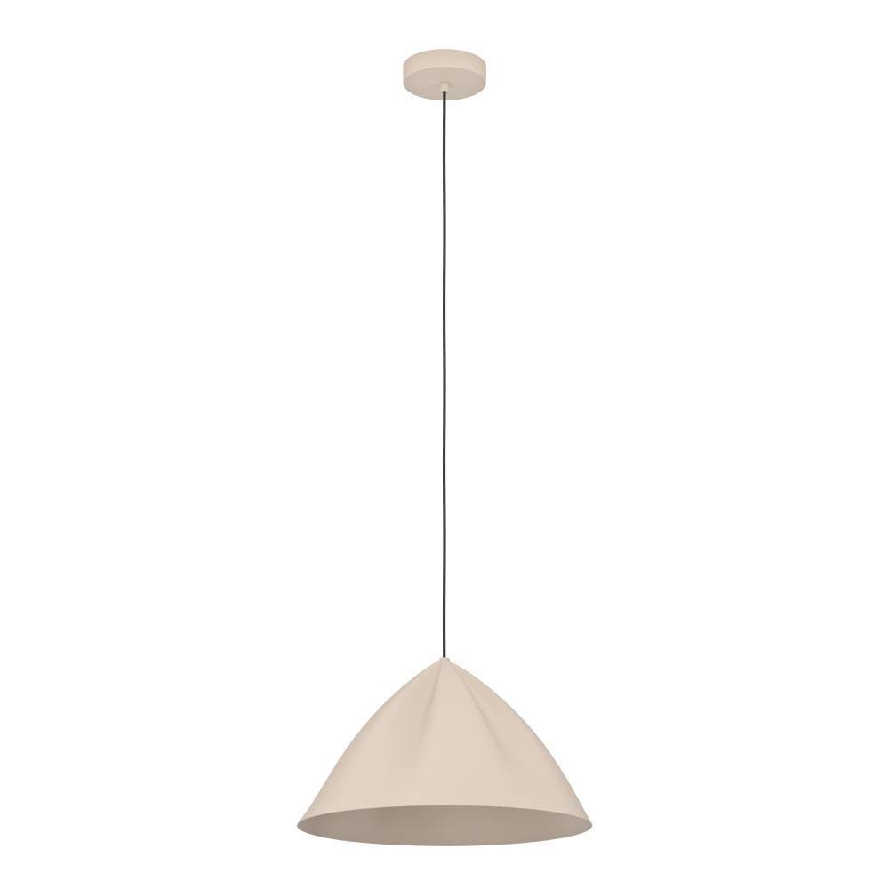 EGLO Hängeleuchte »PODERE«, 1 flammig, Leuchtmittel E27 | ohne Leuchtmittel, Pendelleuchte, Metall in Sandfarben, Lampe mit E27 Fassung, Ø 42,5 cm
