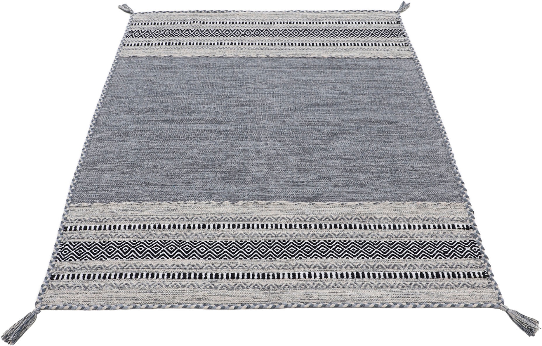 carpetfine Teppich »Kelim Azizi«, rechteckig, 5 mm Höhe, Baumwolle, Wendete günstig online kaufen