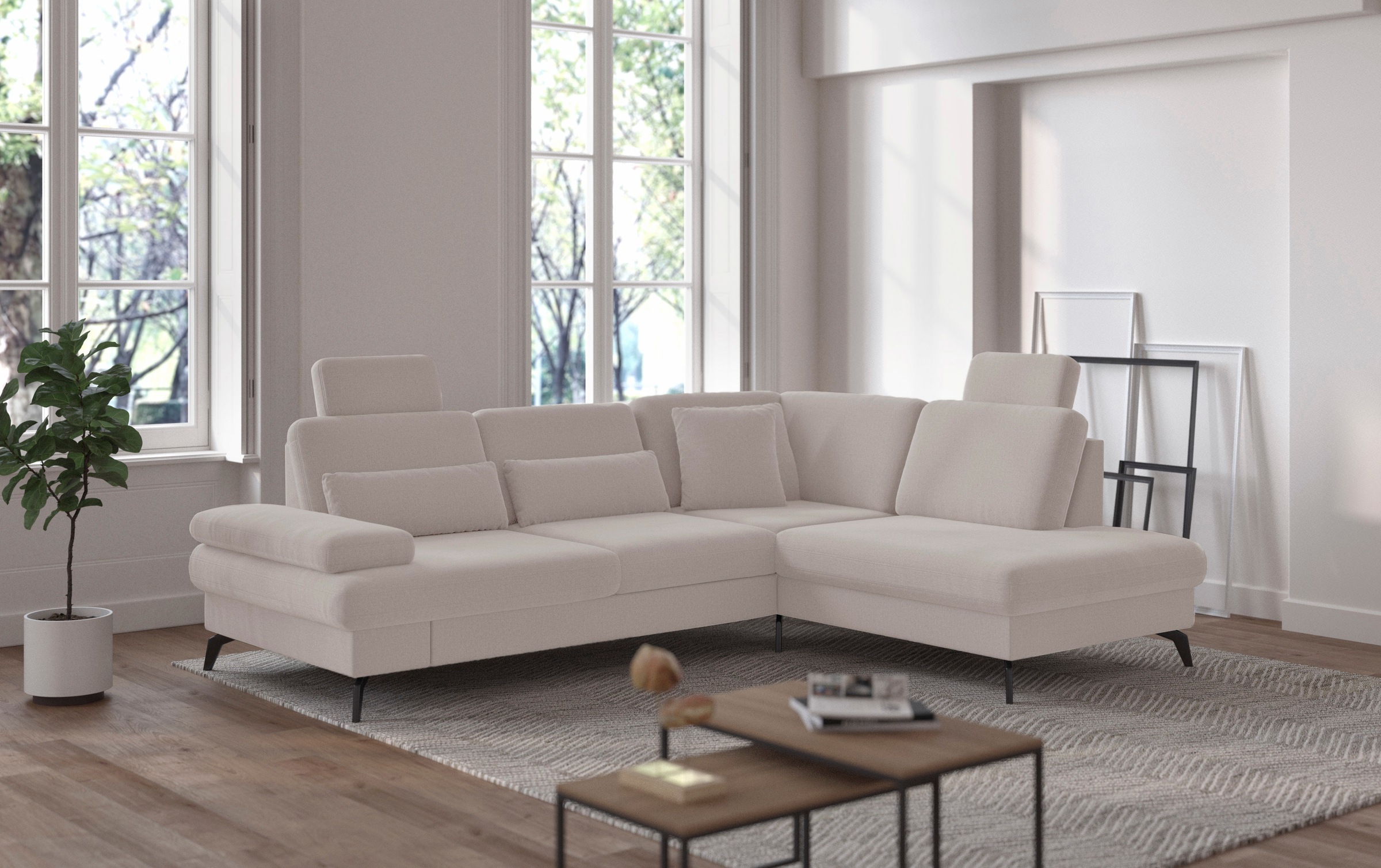 sit&more Ecksofa »Morris L-Form, inkl. Sitztiefenverstellung« wahlweise mit günstig online kaufen