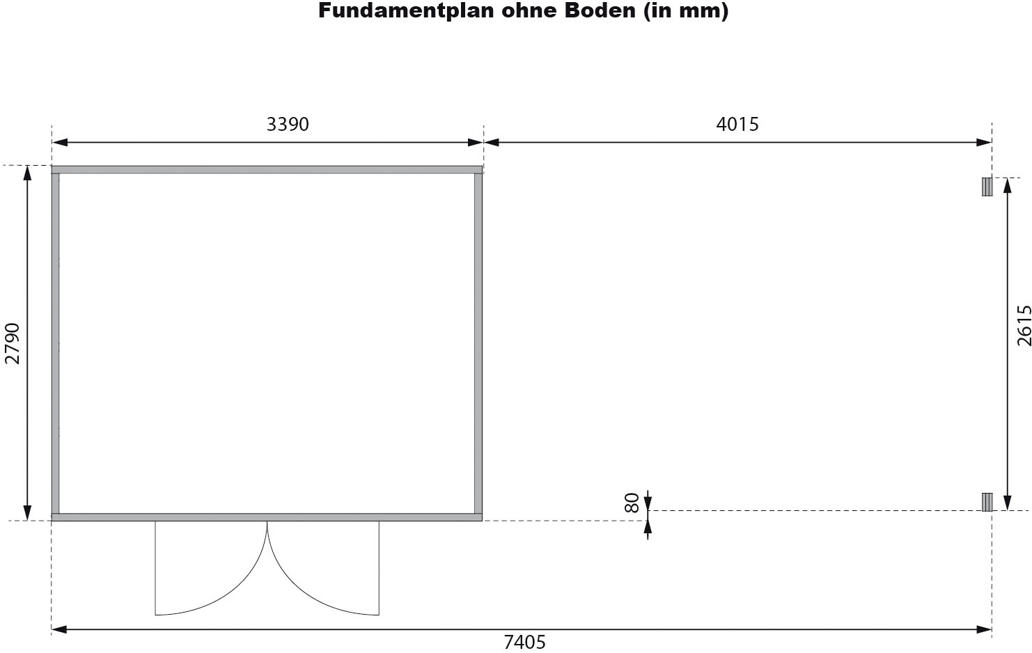 Karibu Gartenhaus »Trittau 4«, aus hochwertiger nordischer Fichte
