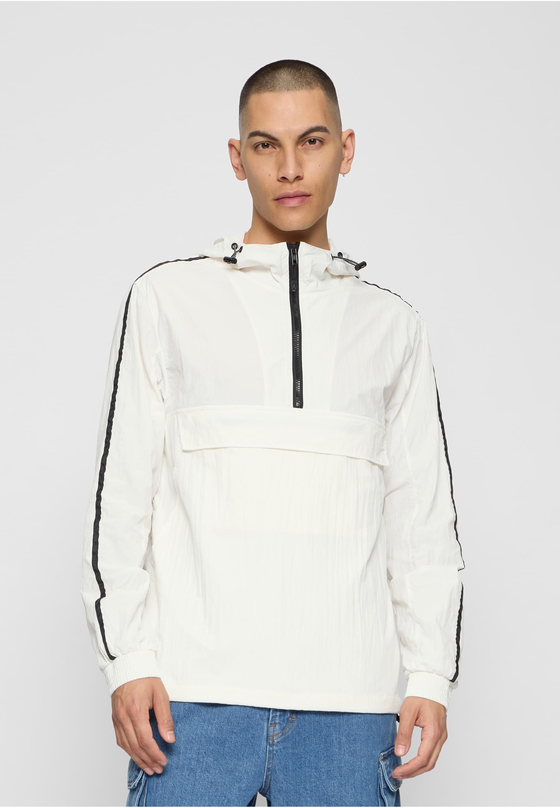 URBAN CLASSICS Trainingsjacke »Urban Classics Herren Crinkle Nylon Pull Over Jacket« 1 Stk. tlg. mit Kapuze