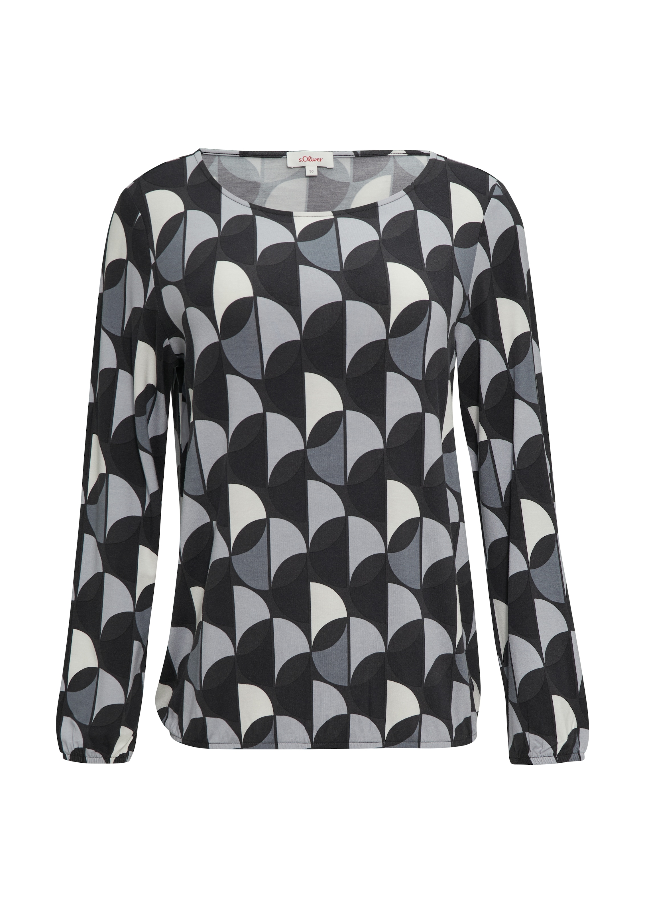 s.Oliver Langarmshirt, mit elastischem Bund