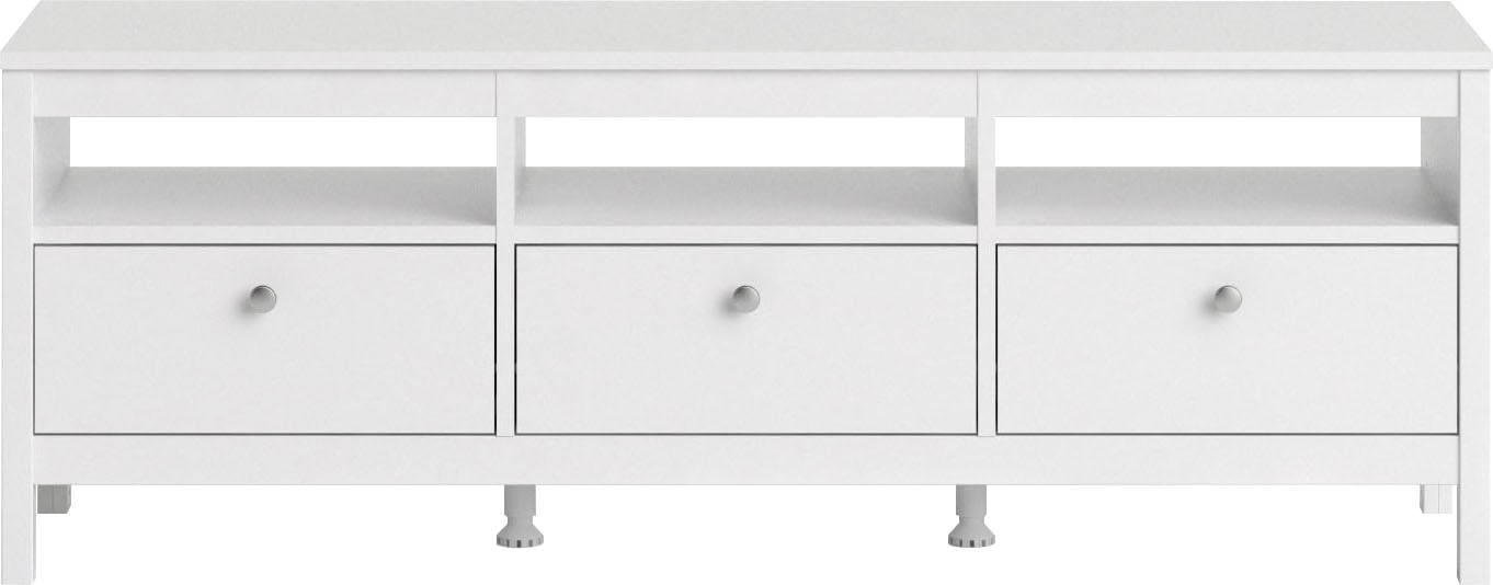 Home affaire TV-Bank »Madrid, TV-Möbel, Fernsehtisch, TV-Unit, Media-Möbel, Sideboard,« mit 3 Schubladen und 3 offenen Fächern, Breite 151 cm, Höhe 54 cm