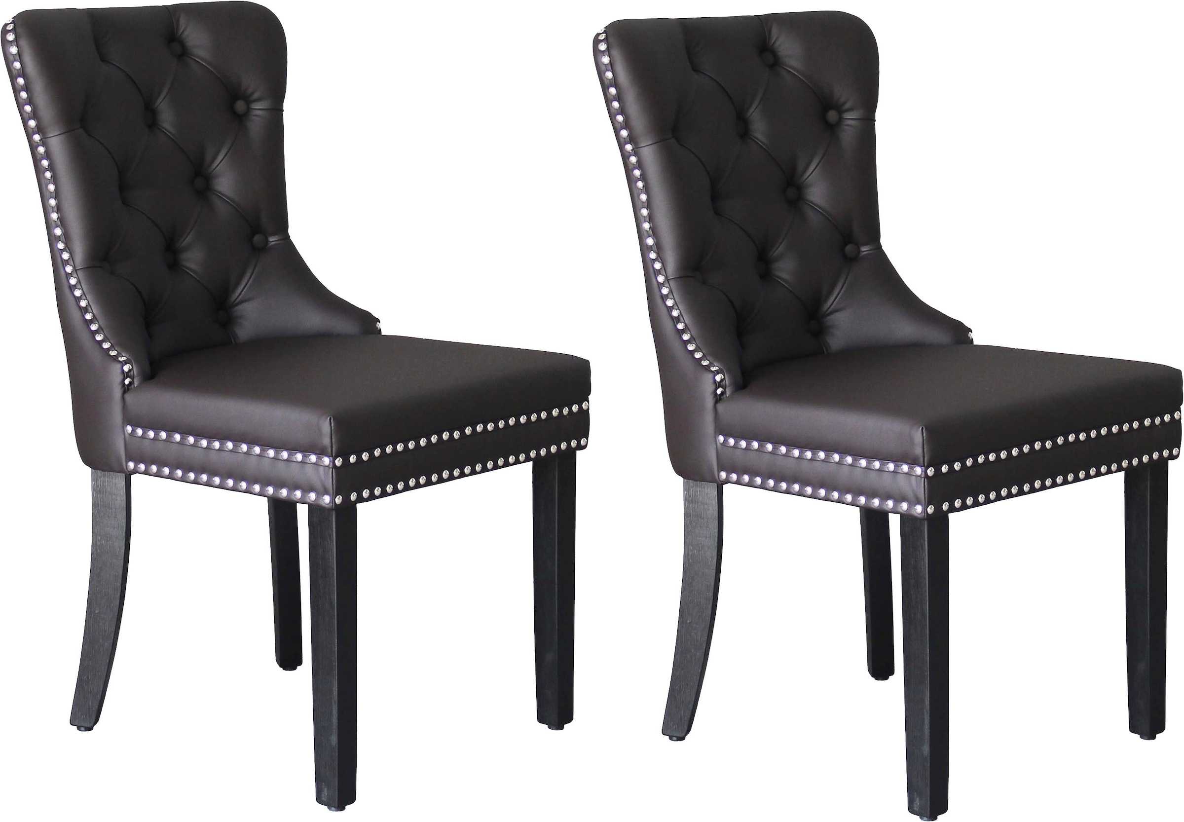 byLIVING Esszimmerstuhl »Domino« (Set) 2 Stk.mit Massivholz Gestell, Cheste günstig online kaufen