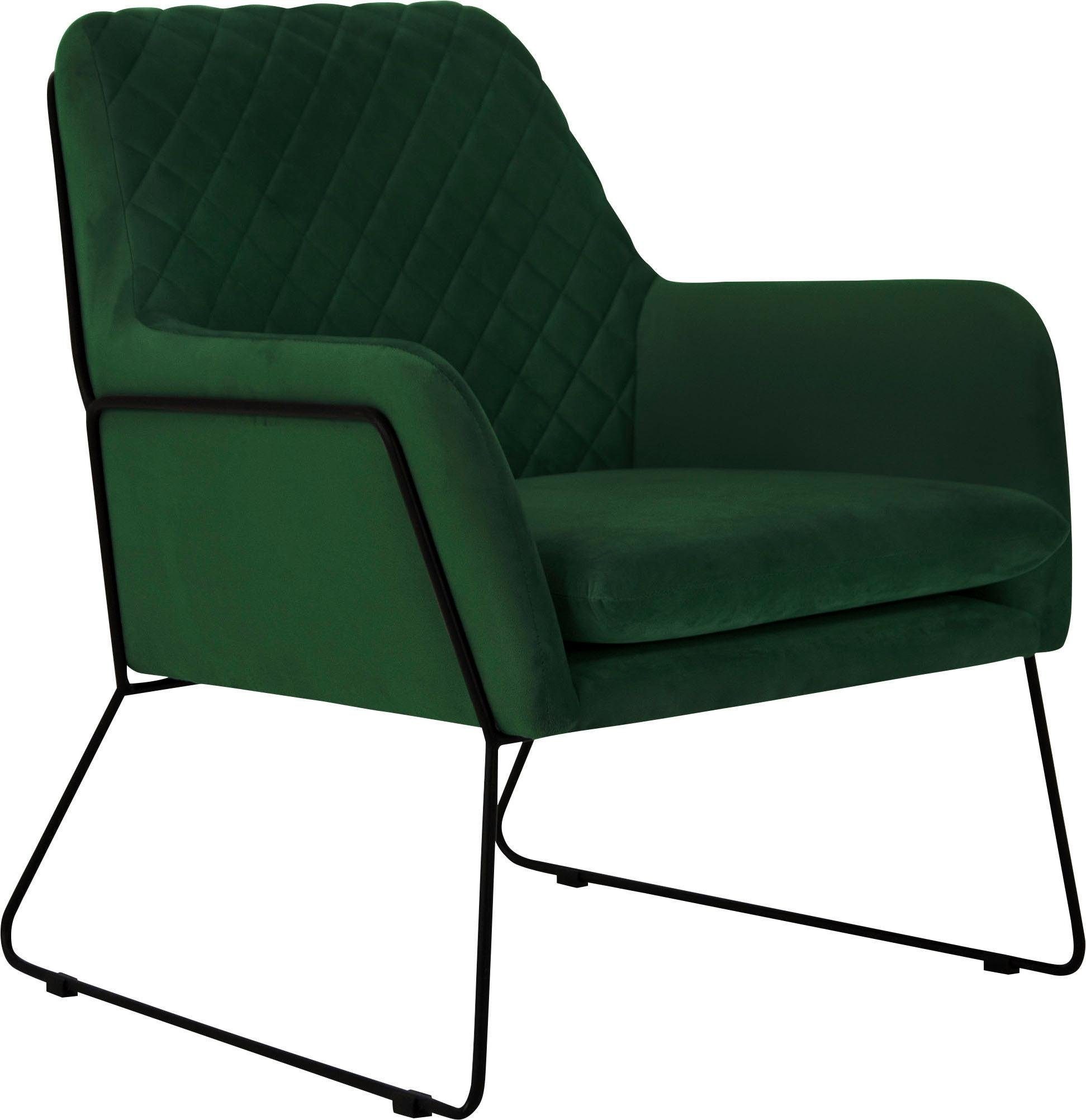 Home affaire Sessel »Olo Cocktailsessel« mit Karo-Prägung im Rückenteil und günstig online kaufen