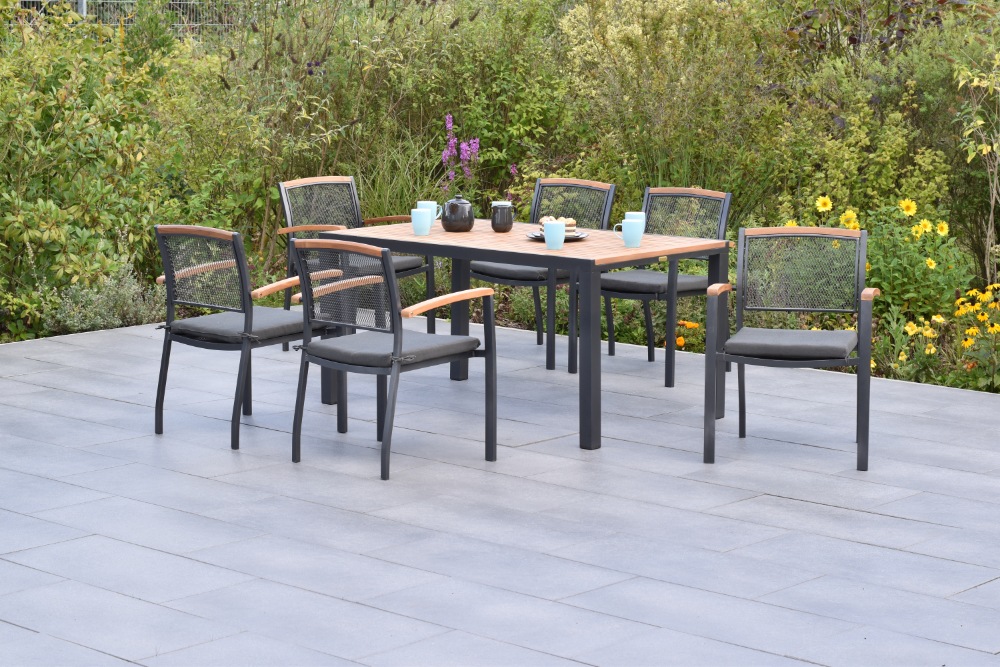 MERXX Garten-Essgruppe »»Tilos«« Set, Inkl. Auflagenr, Armlehnen und Rücken günstig online kaufen