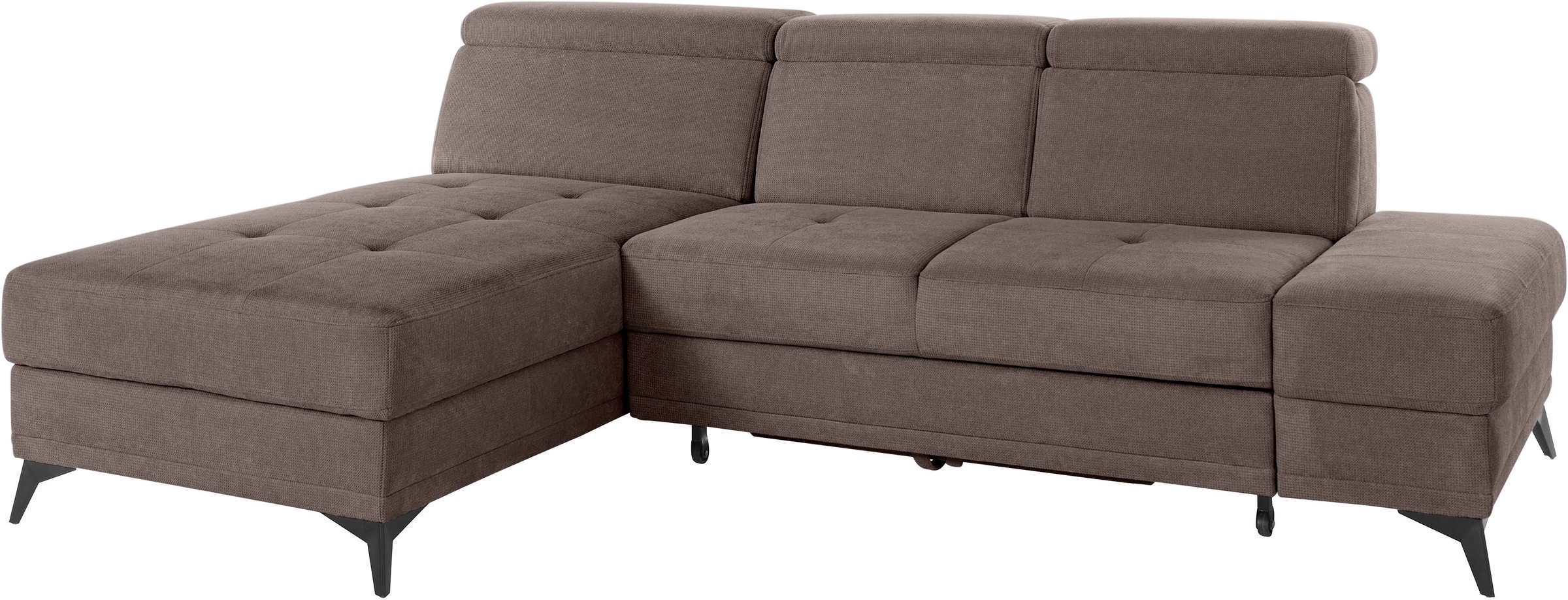 INOSIGN Ecksofa »Cardiz L-Form«, inkl.Kopfteilverstellung und Federkern wahlweise mit Bettfunktion
