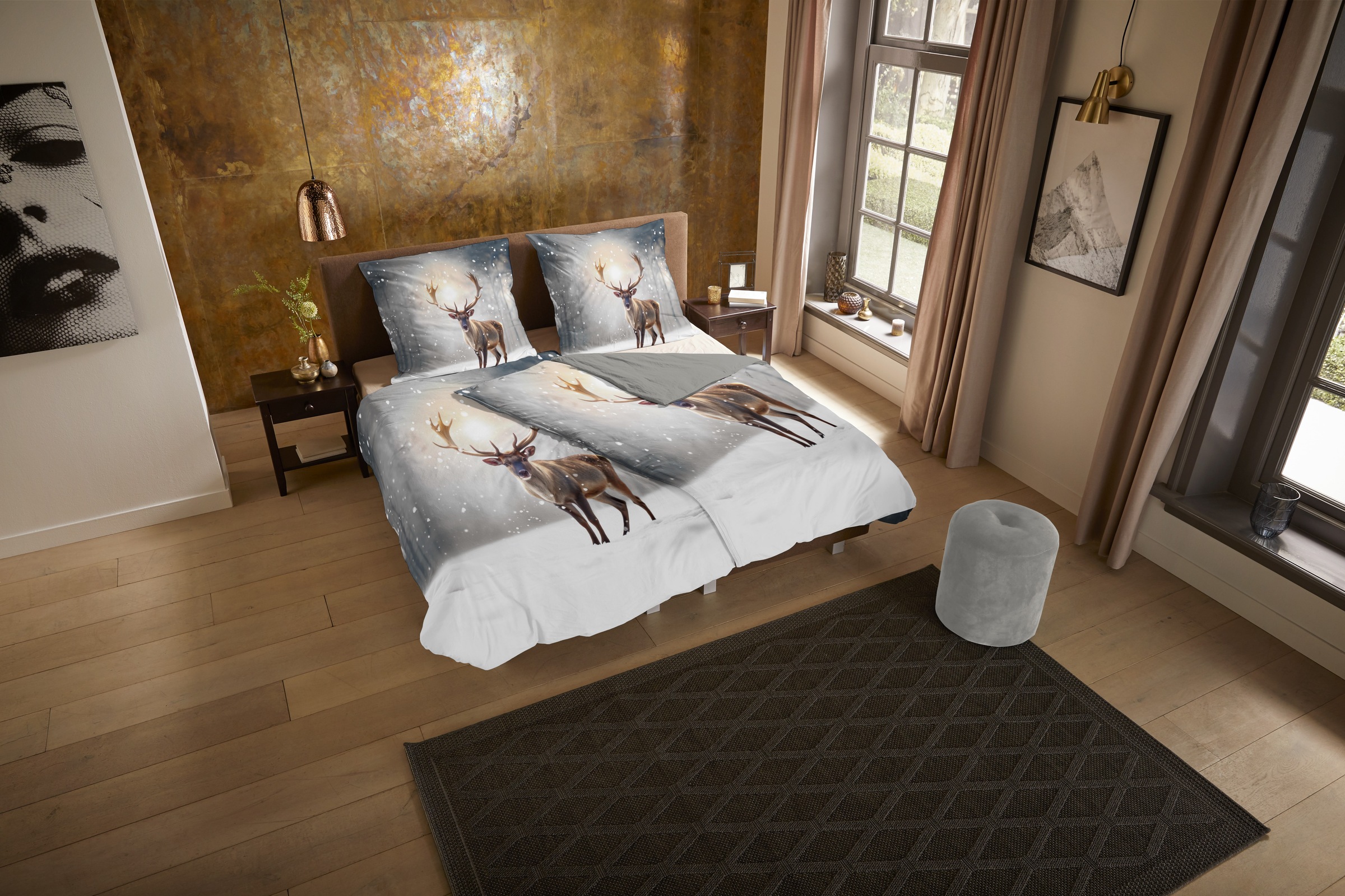 PURE luxury collection Wendebettwäsche »Jeppe« 3 Stk. tlg. Mikrofaser, Pfle günstig online kaufen