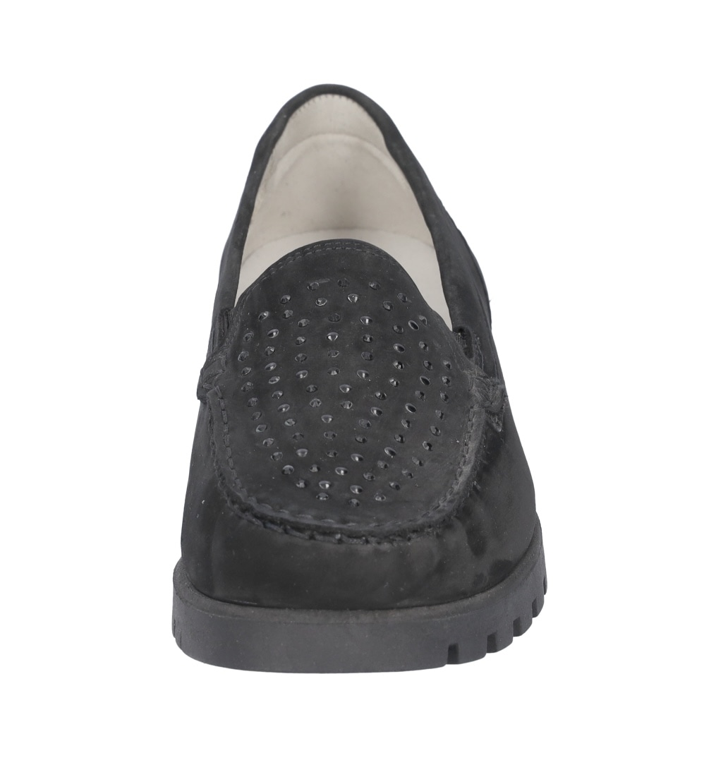 Waldläufer Mokassin »Hegli«  Slipper, Loafer, Bequemschuh mit Glitzersteine, Komfortweite H