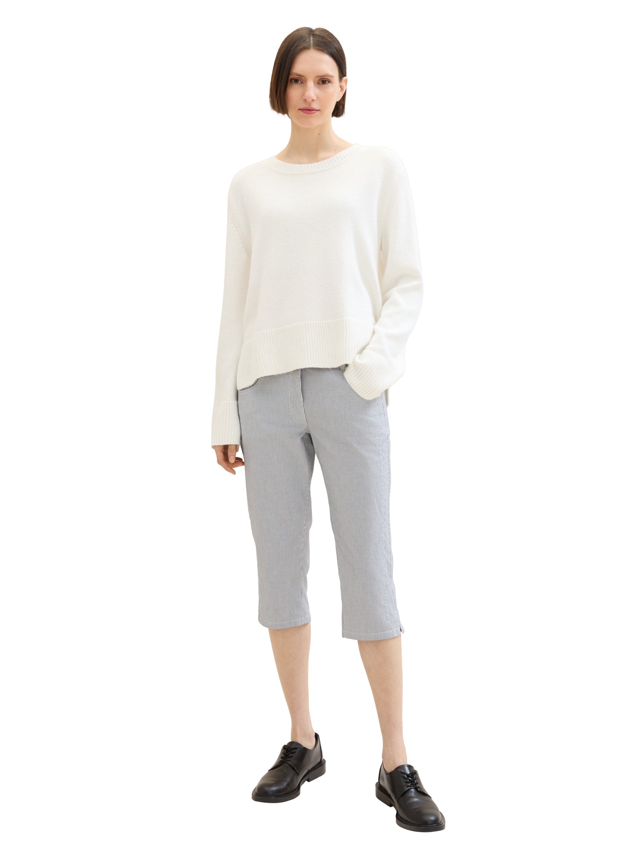 TOM TAILOR Caprihose, mit Doppel-Knopfverschluss