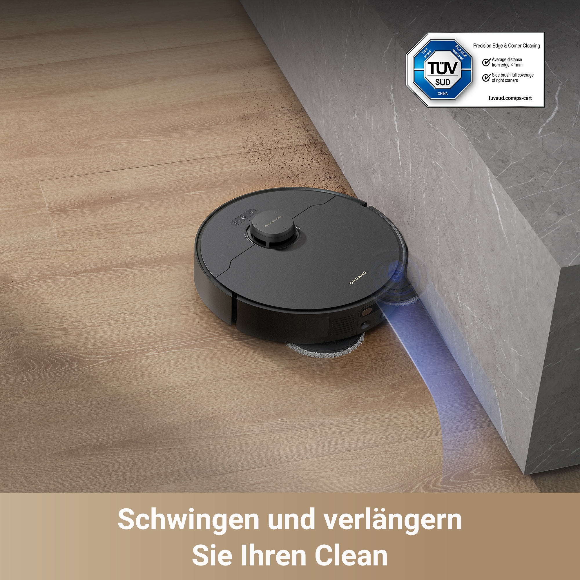 Dreame Saugroboter »Dreame X40 Master mit Wischfunktion«, 12.000Pa Saugkraft, 8-in-1-Basisstation mit automatischer Wartung
