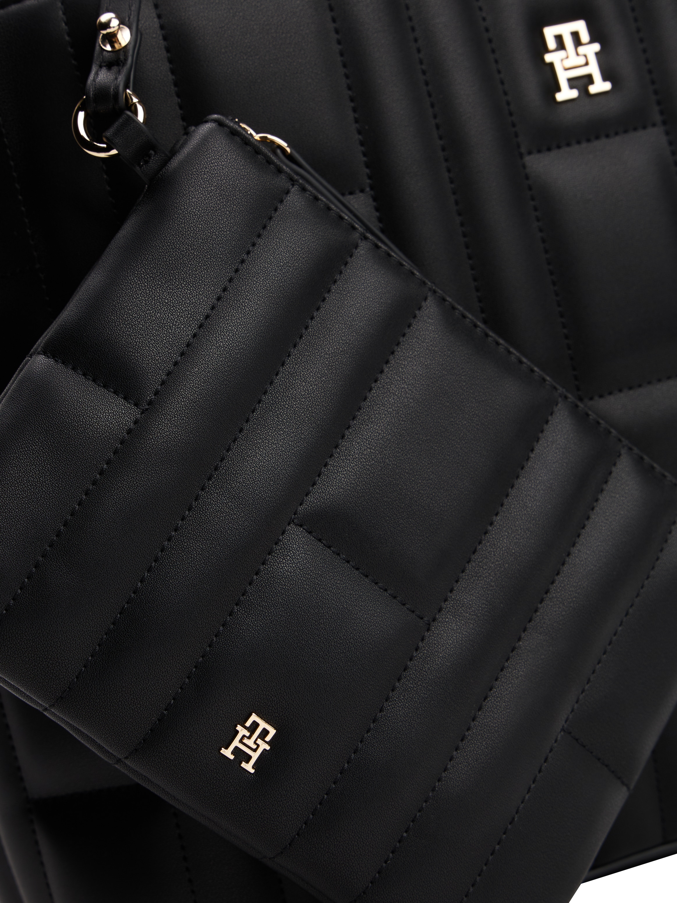 Tommy Hilfiger Tragetasche »TH FEMININE TOTE«, Damen Umhängetasche, Schultertasche, mit verlängerbarem Henkel