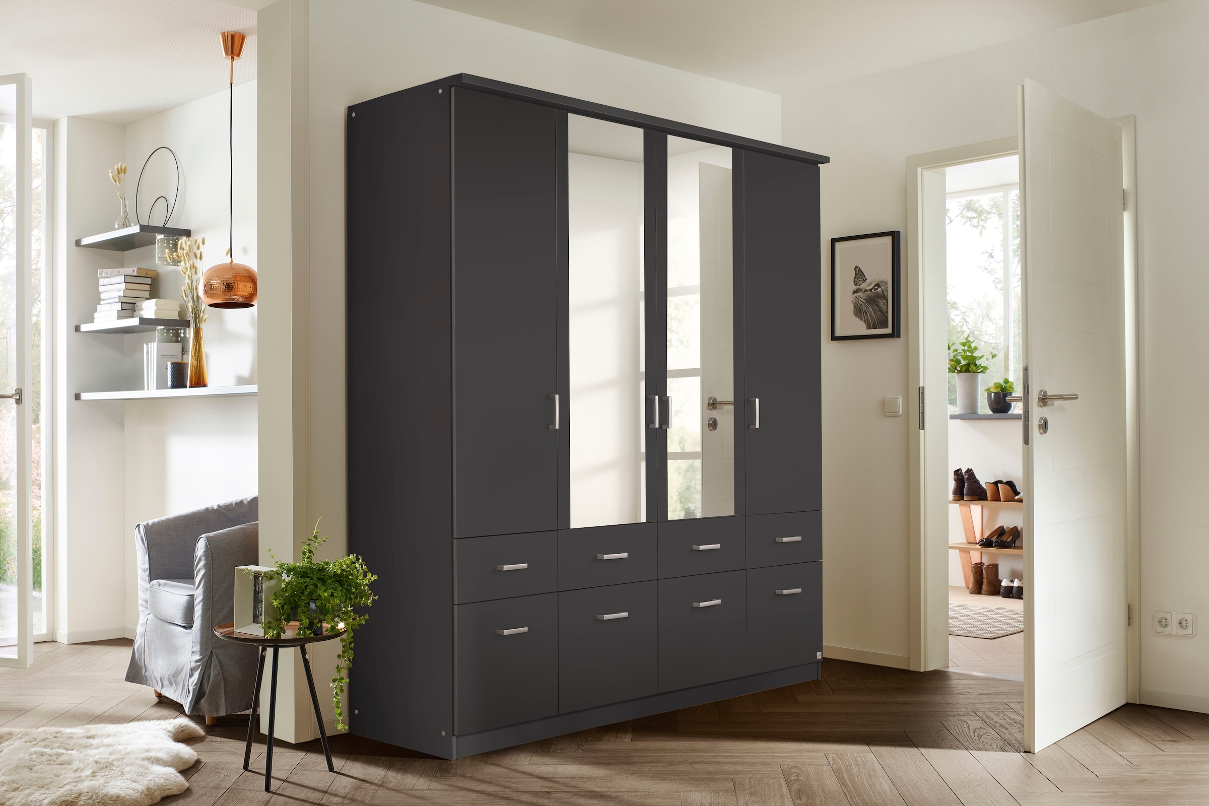 rauch Kleiderschrank »Kleiderschrank Schrank Garderobe deckenhoher Schrank BREMEN«, in vielen Farben und Ausführungen MADE IN GERMANY