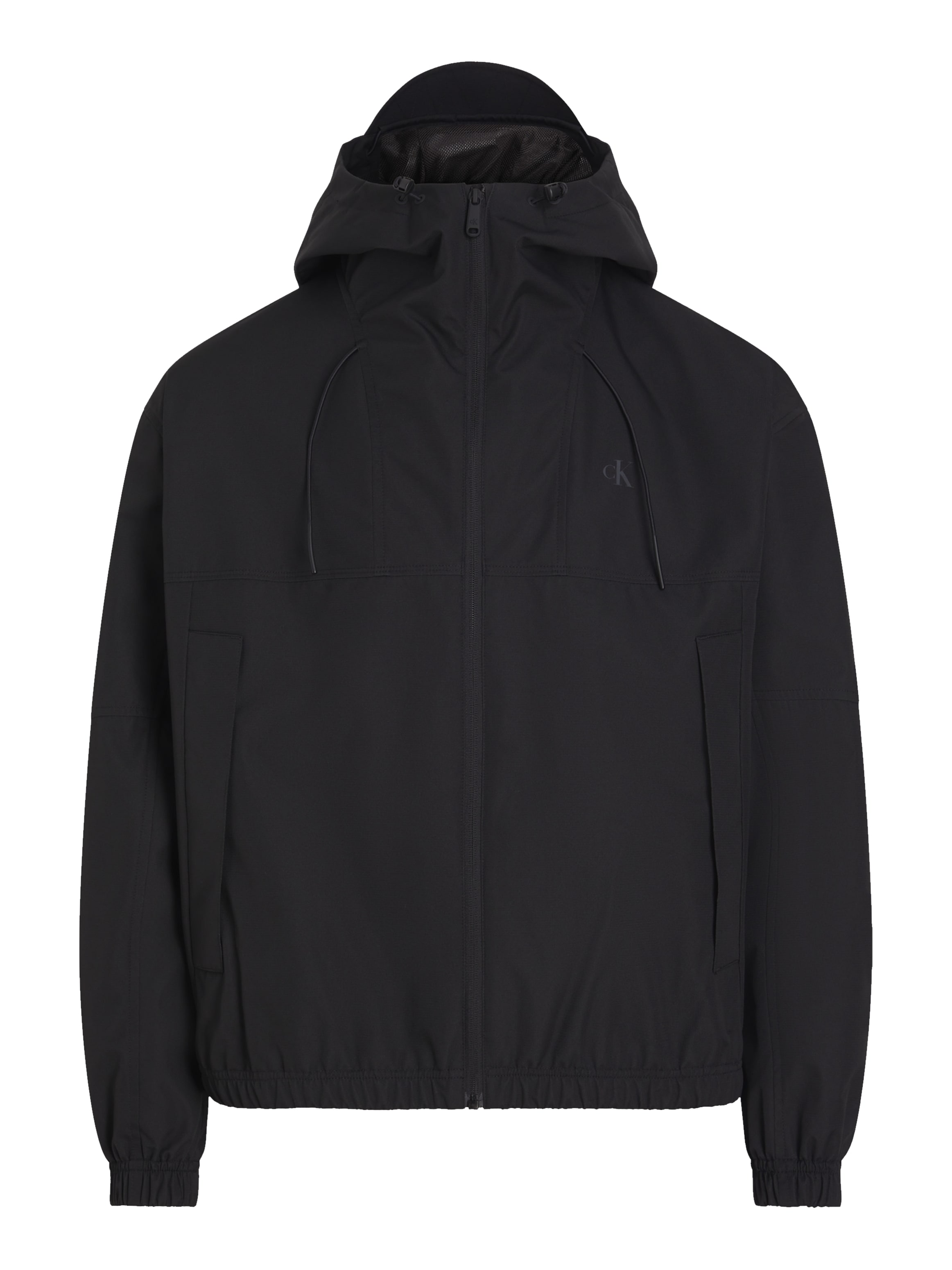 Calvin Klein Jeans Allwetterjacke »TECHNICAL JACKET«, mit Kapuze, Logodruck, Eingriffstaschen