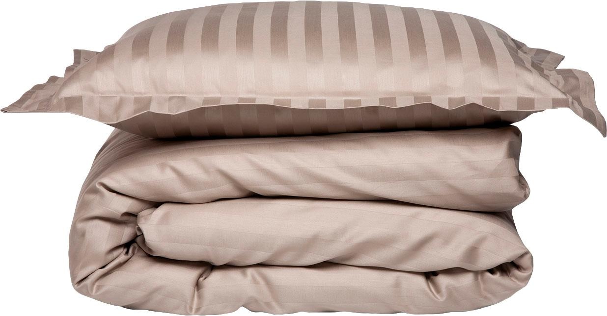 damai Bettwäsche »Streifsatin«, (2 tlg.), in Mako Satin Qualität, 100% Baumwolle, Bett- und Kopfkissenbezug mit Reißverschluss, kühlende Sommerbettwäsche, ganzjährig einsetzbar