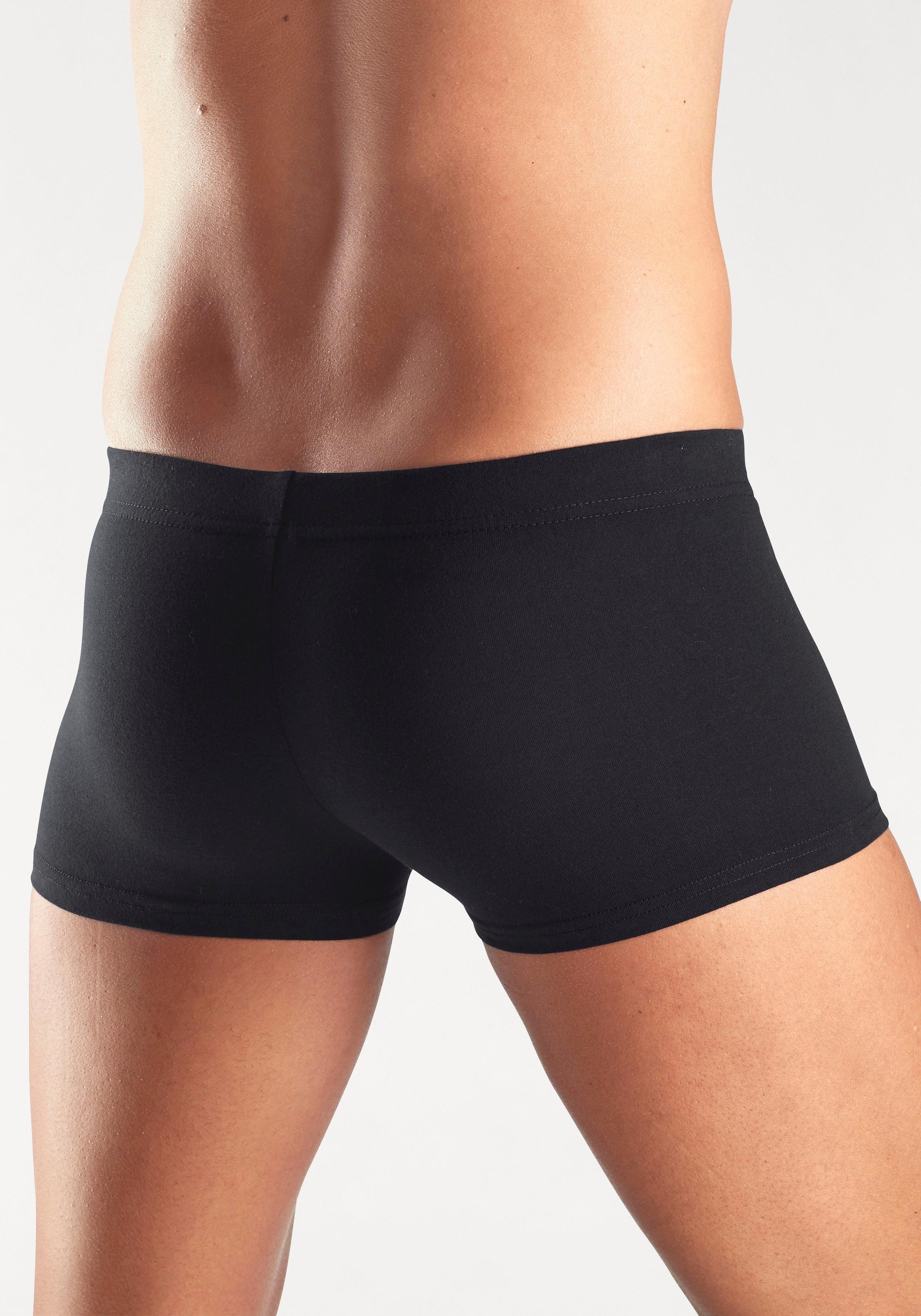 H.I.S Boxershorts »Unterhose für Herren«, (Packung, 5 St.), in Hipster-Form aus Baumwollstretch