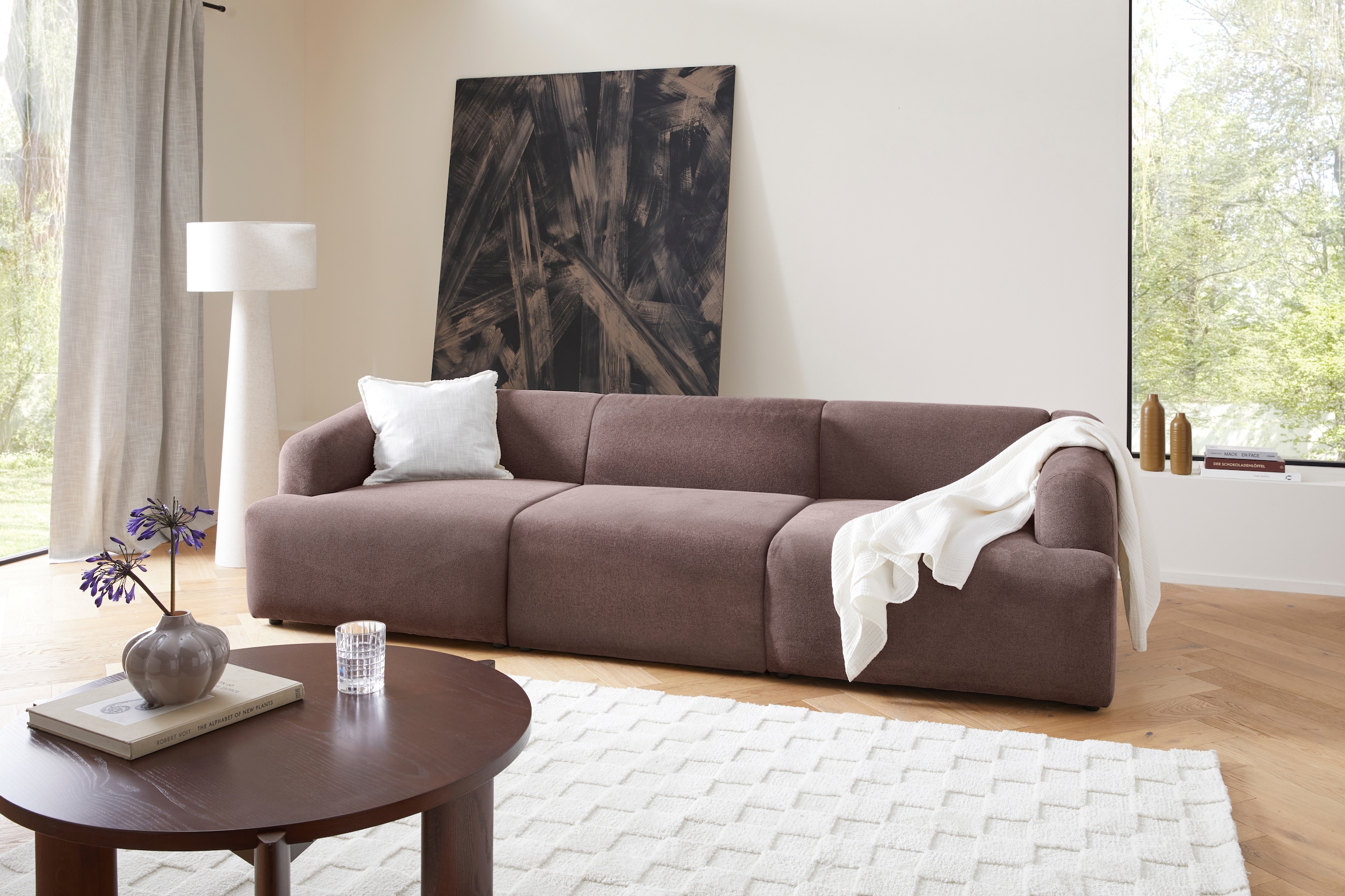 LeGer Home by Lena Gercke Sessel »LYZA mit Armlehne links oder rechts, Maße B/T/H: 96/96/74 cm« als Modul oder separat verwendbar, für individuelle Zusammenstellung