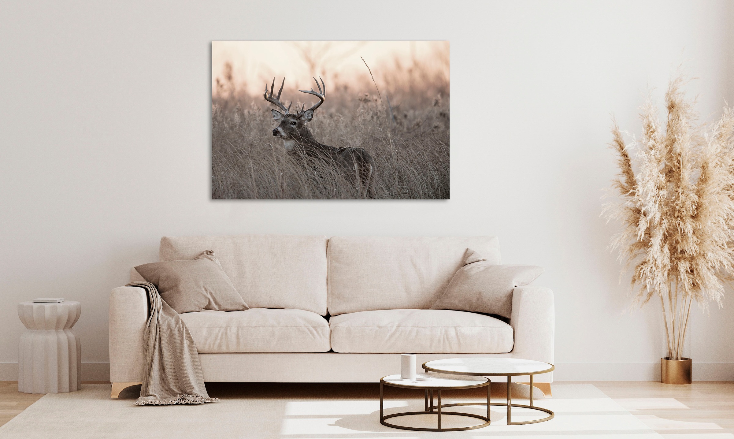 queence Acrylglasbild »Emino«, Landschaft-Tiere-Wildtiere-Kunst-Spa-Spa Bil günstig online kaufen