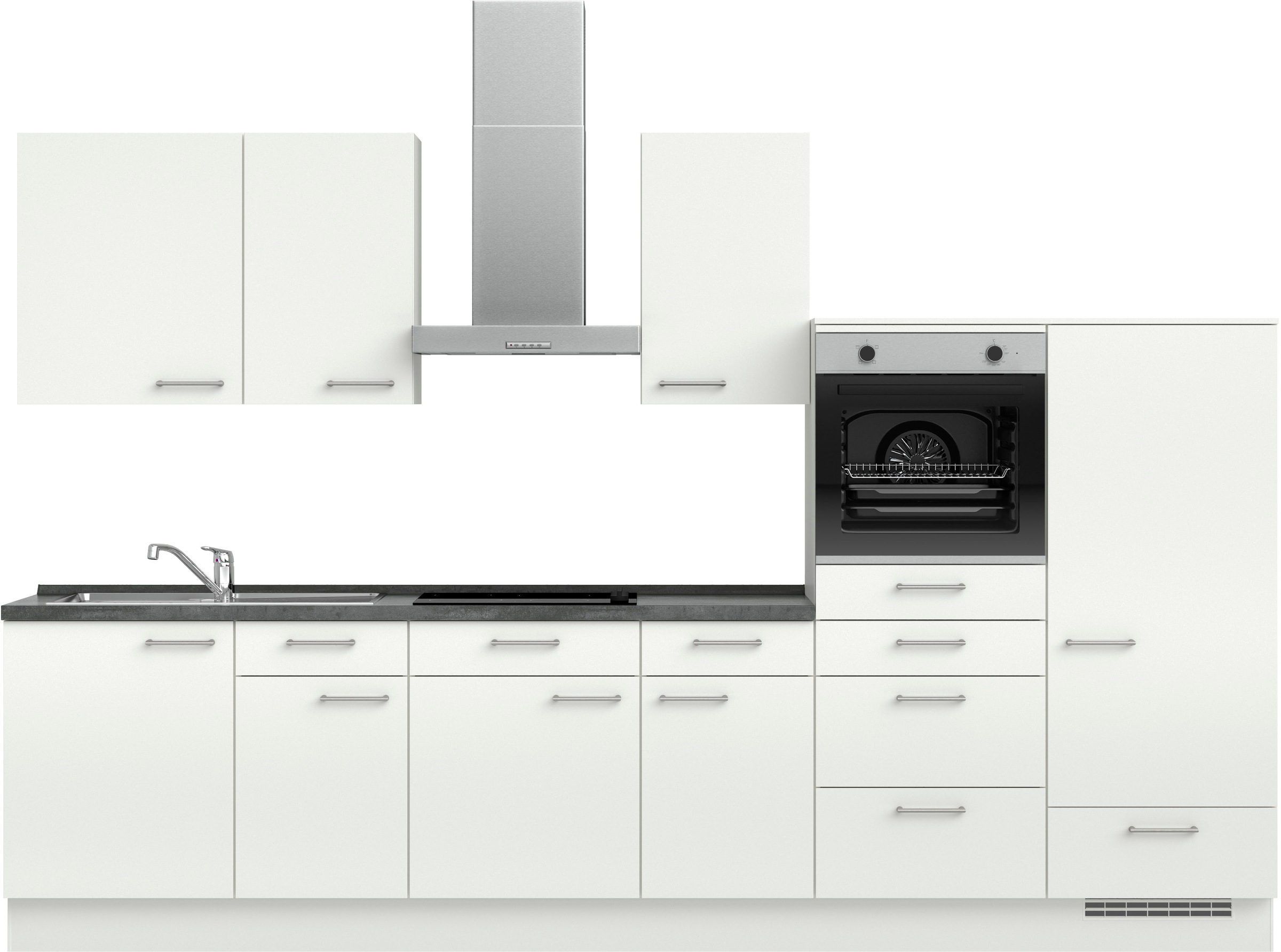 nobilia® Küchenzeile »"Laser I", Ausrichtung wählbar, Breite 330 cm« vormon günstig online kaufen