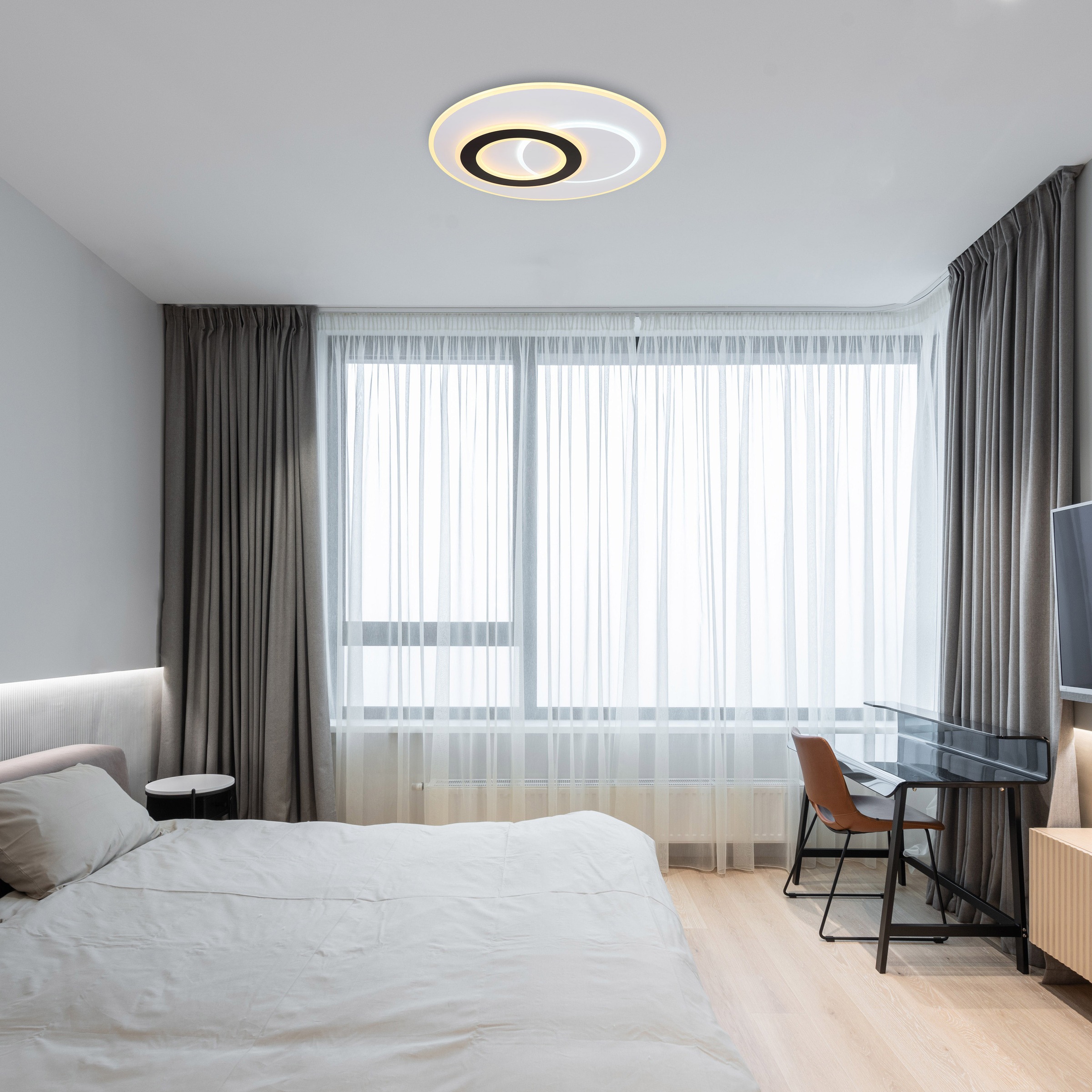 GLOBO LIGHTING LED Deckenleuchte »JACQUES«, Leuchtmittel LED-Modul | LED fest integriert, Deckenlampe/rund/Wohnzimmer/Schlafzimmer/modern
