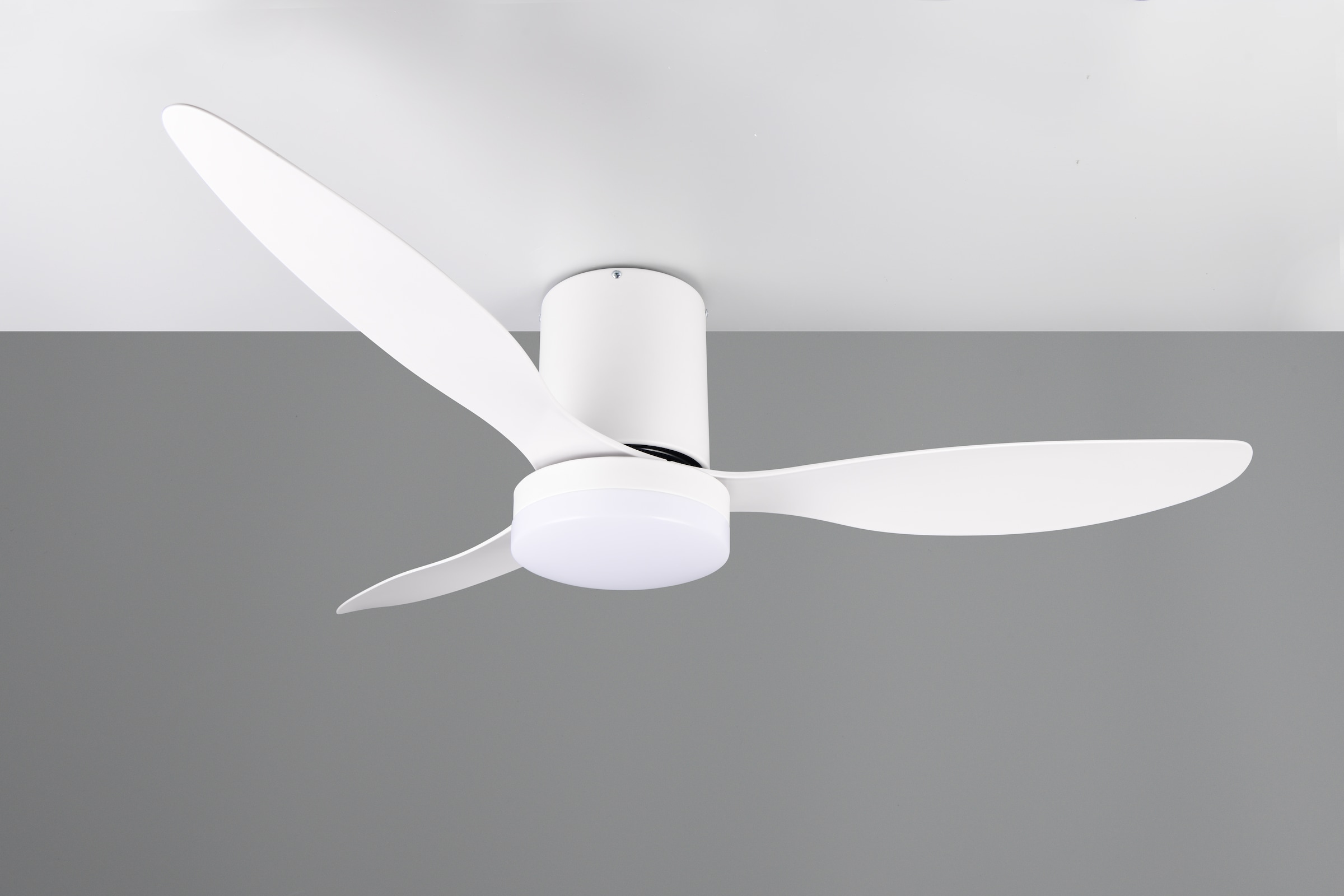 REALITY Leuchten LED Deckenleuchte »GÖTEBORG mit Ventilator, Deckenventilator mit Licht inkl Fernbedienung«, 1 flammig, Leuchtmittel LED-Board | LED fest integriert, 6 Geschwindigkeiten Timer Vor- & Rücklauf LED dimmbar CCT Nachtlicht