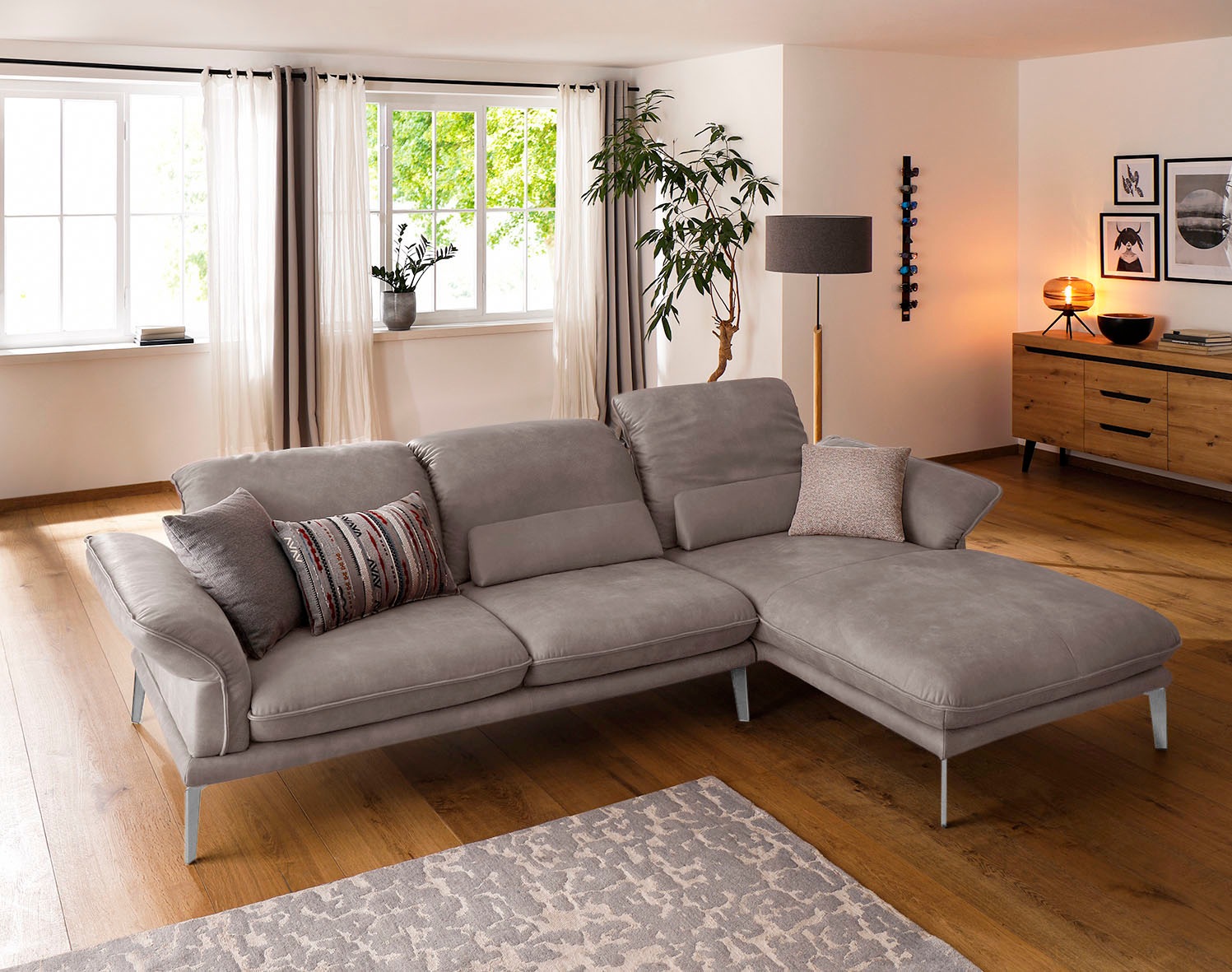 W.SCHILLIG Ecksofa "sherry, Designsofa mit tollem Sitzkomfort, bequem, L-Fo günstig online kaufen